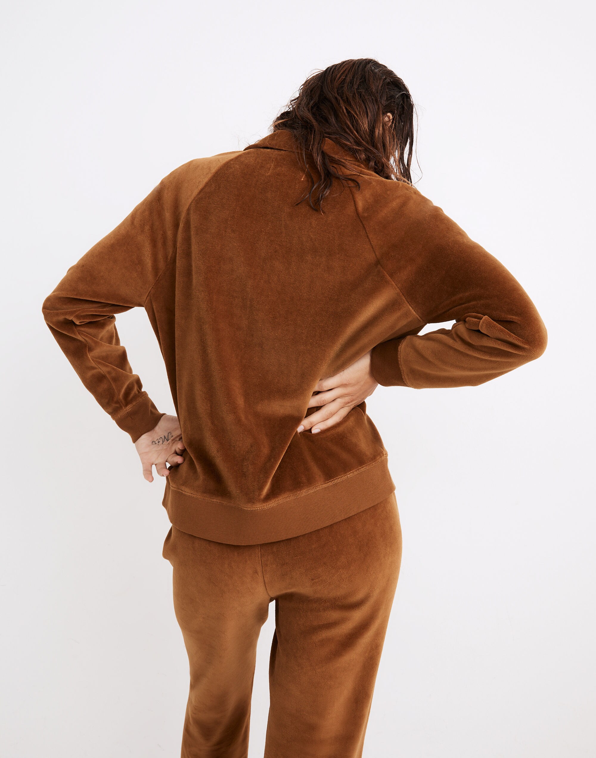 MWL Velour Half-Zip Sweatshirt