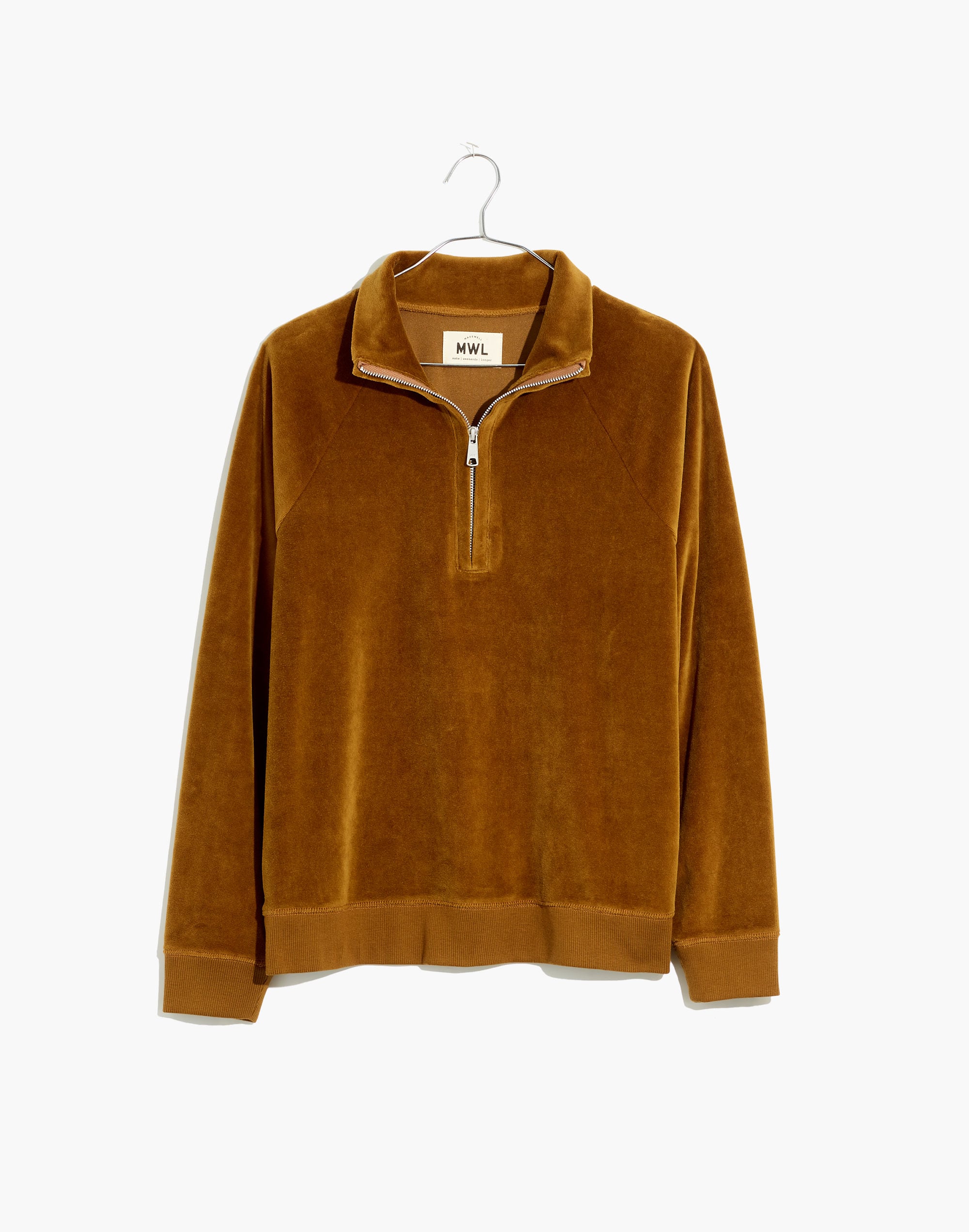MWL Velour Half-Zip Sweatshirt