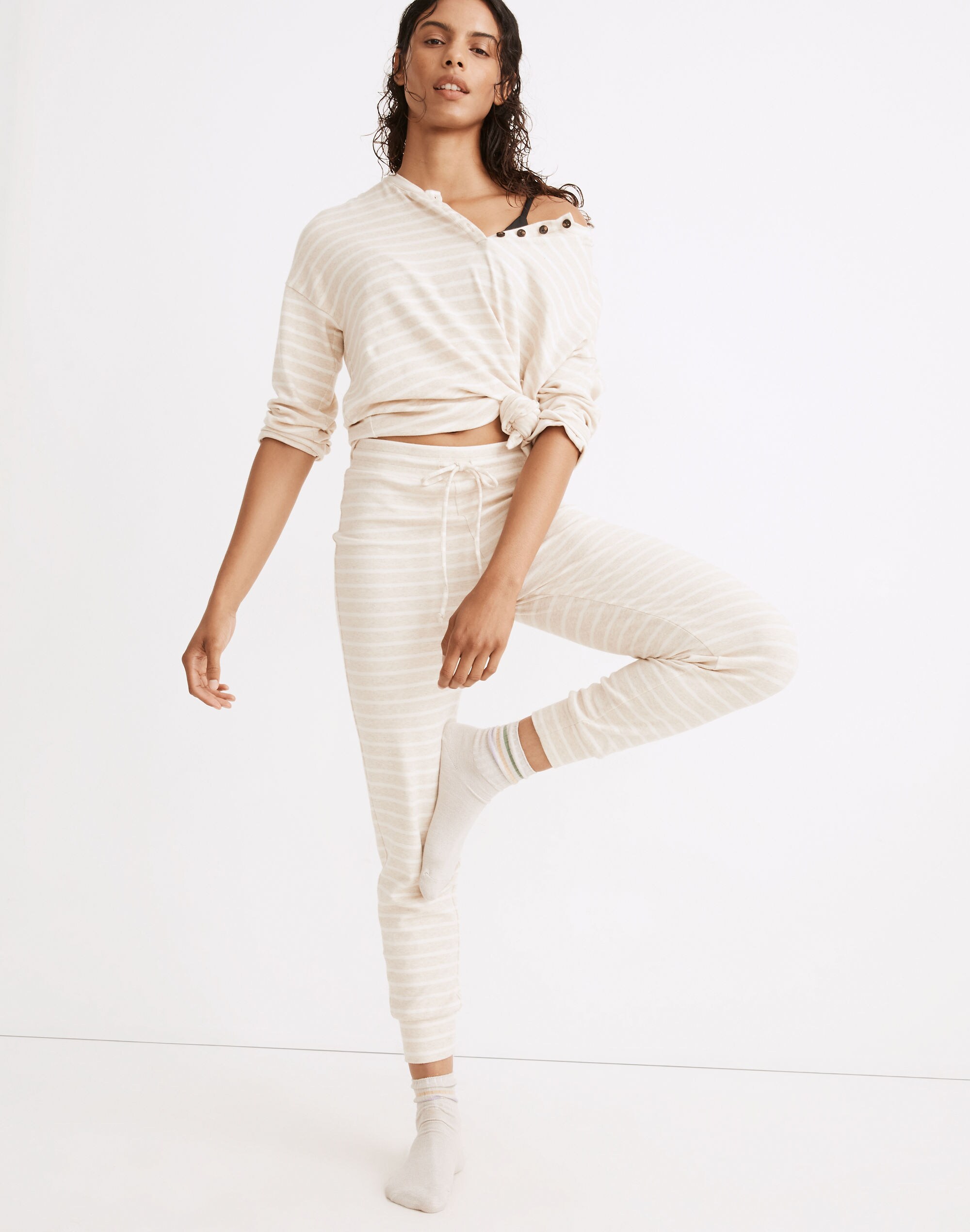 MWL Breeze Slim Joggers in Adee Stripe