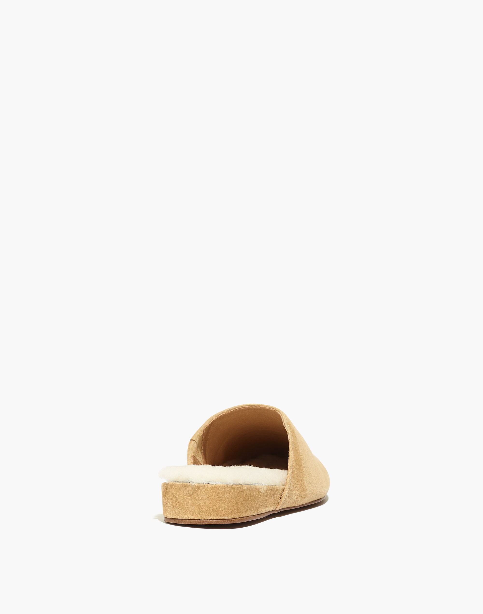 The Suede Kasey Mule in Faux Shearling