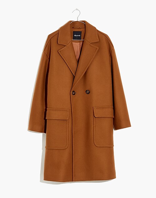 Zara Masculine Cross-Over Double Breasted Tailored Wool Sold Coat  MEDIUM/LARGE M