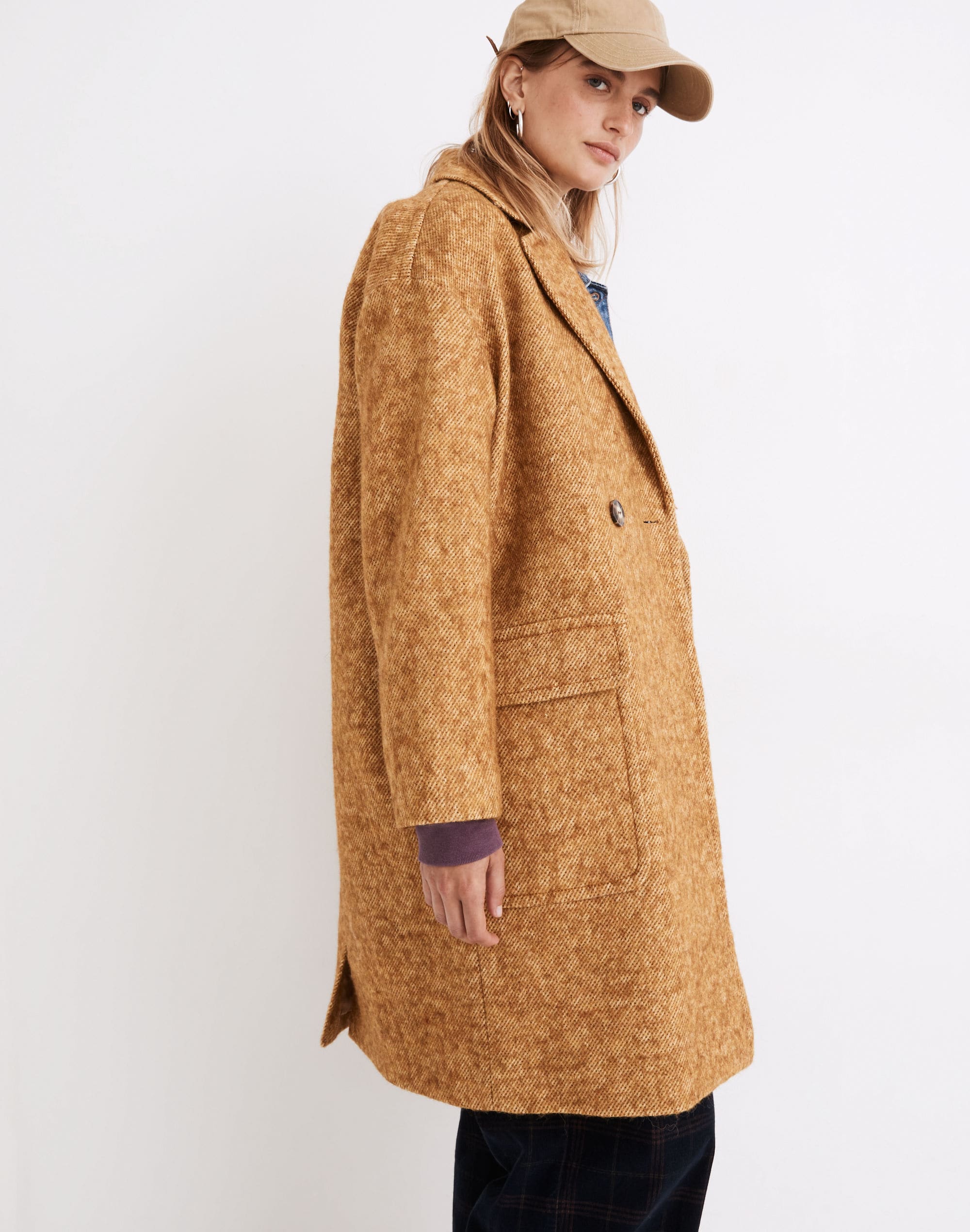 Averdon Coat in Boucl&eacute; Fabric