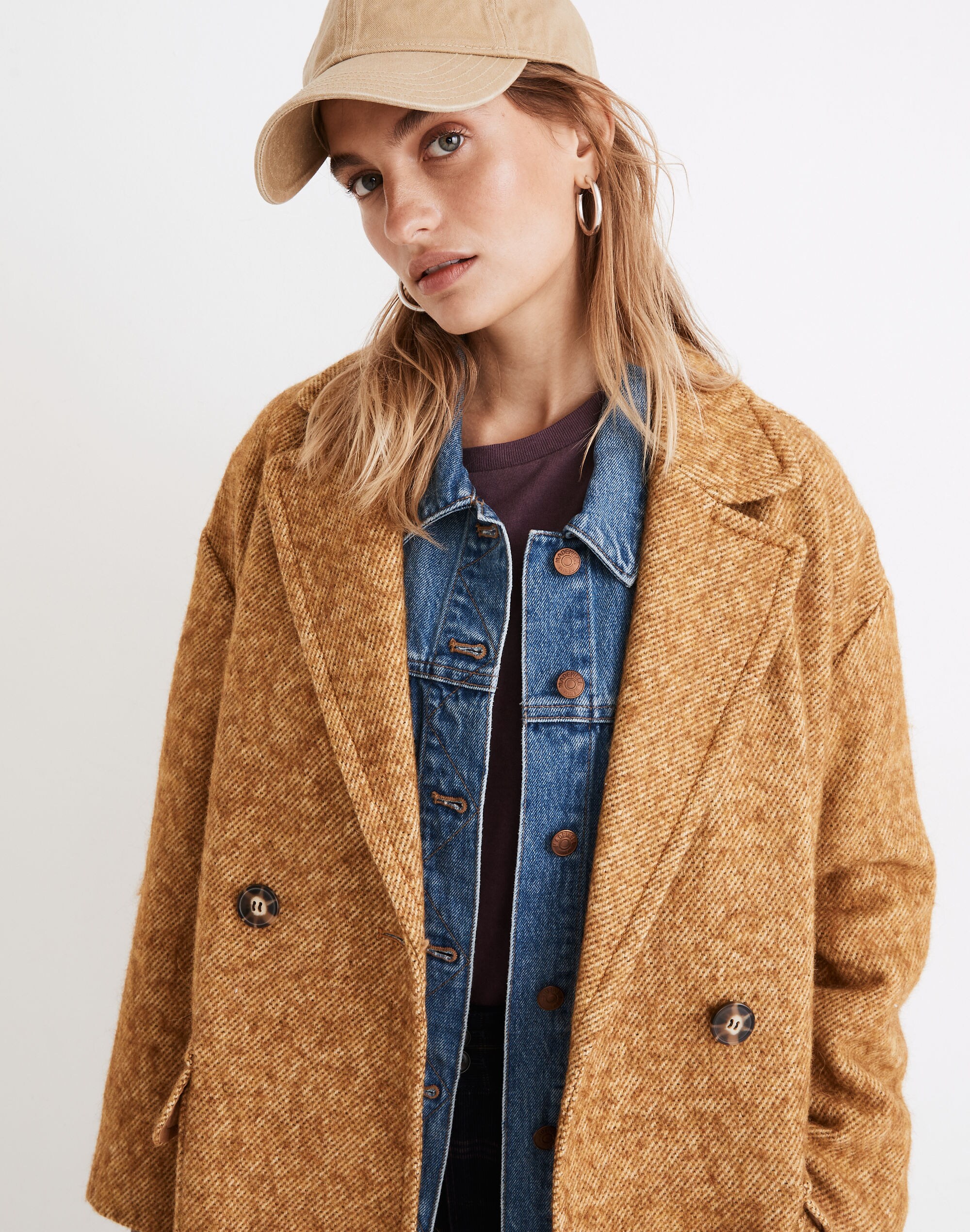 Averdon Coat in Boucl&eacute; Fabric