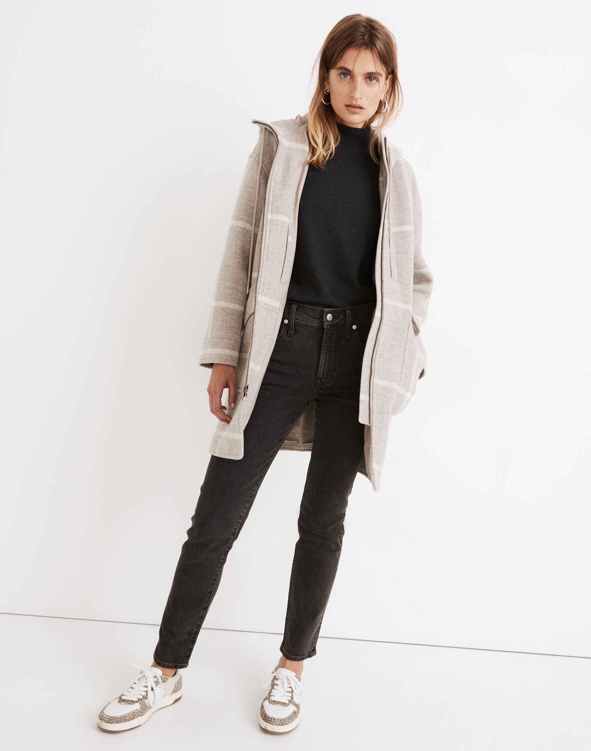 Windowpane Lynnford Coat in Undyed Insuluxe Fabric