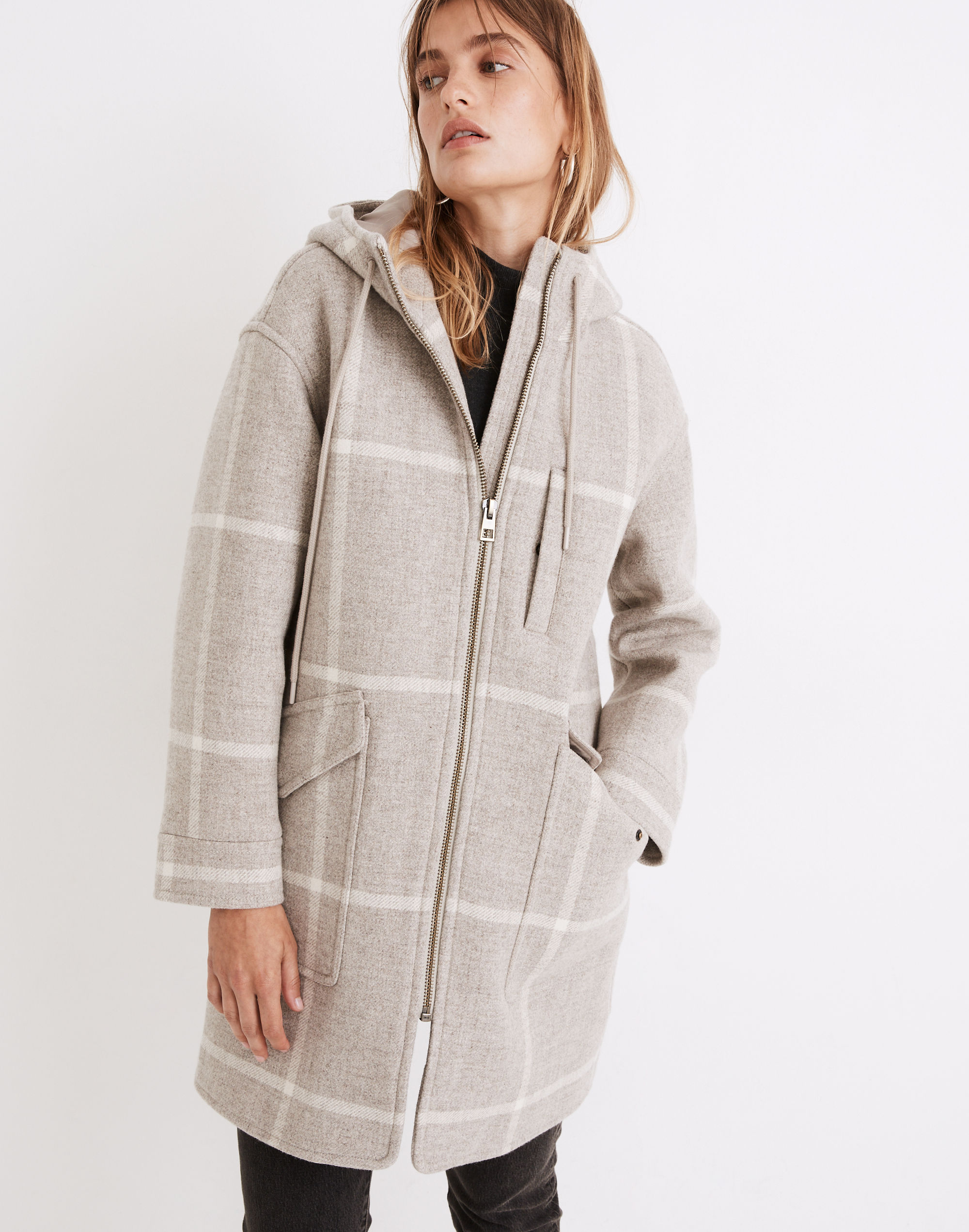 Windowpane Lynnford Coat in Undyed Insuluxe Fabric
