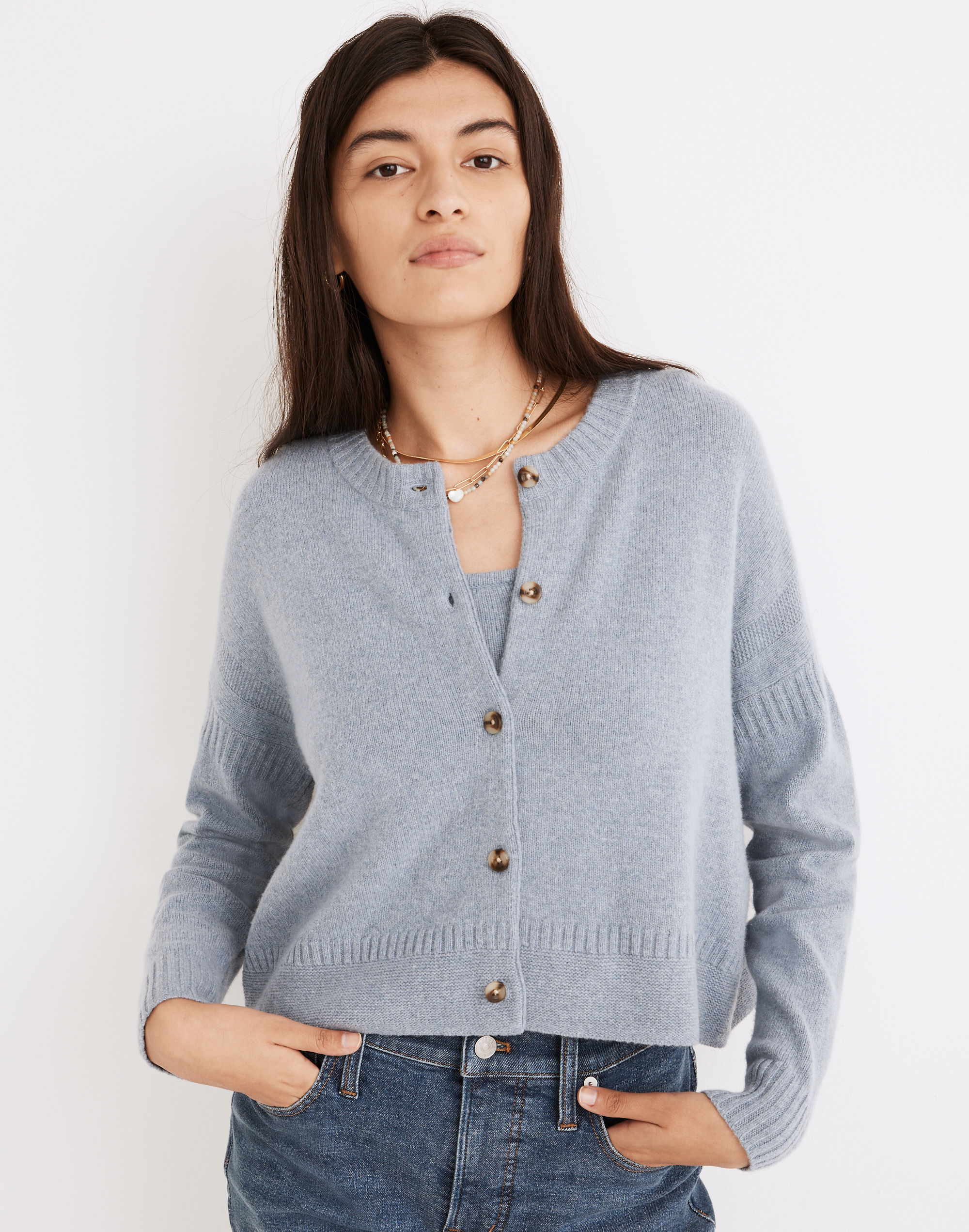 Clemence Cropped Cardigan Sweater