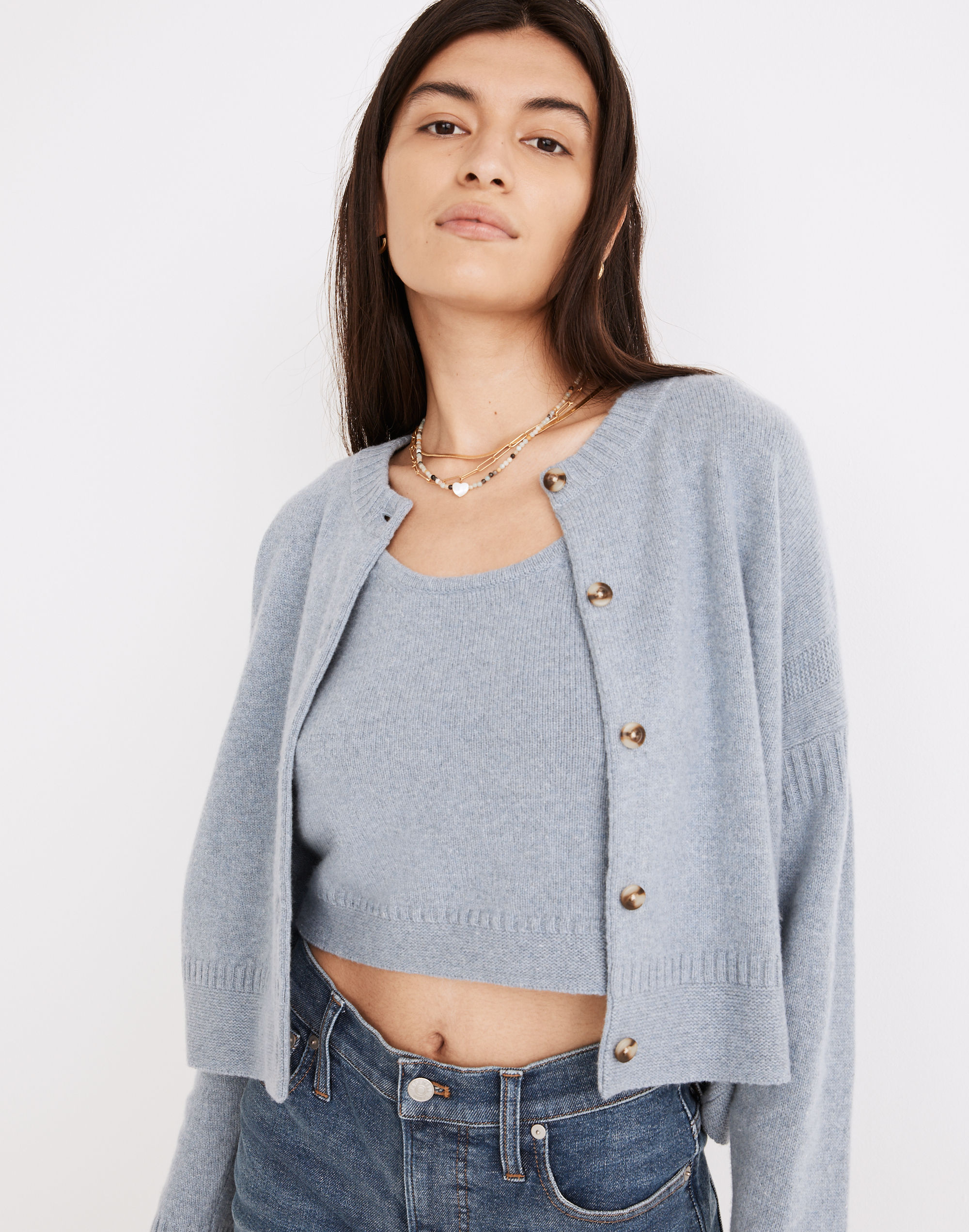 Clemence Cropped Cardigan Sweater