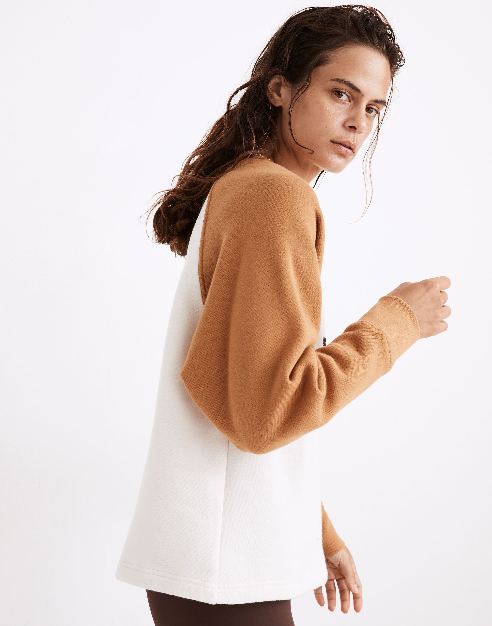 MWL Betterterry Henley Sweatshirt in Colorblock