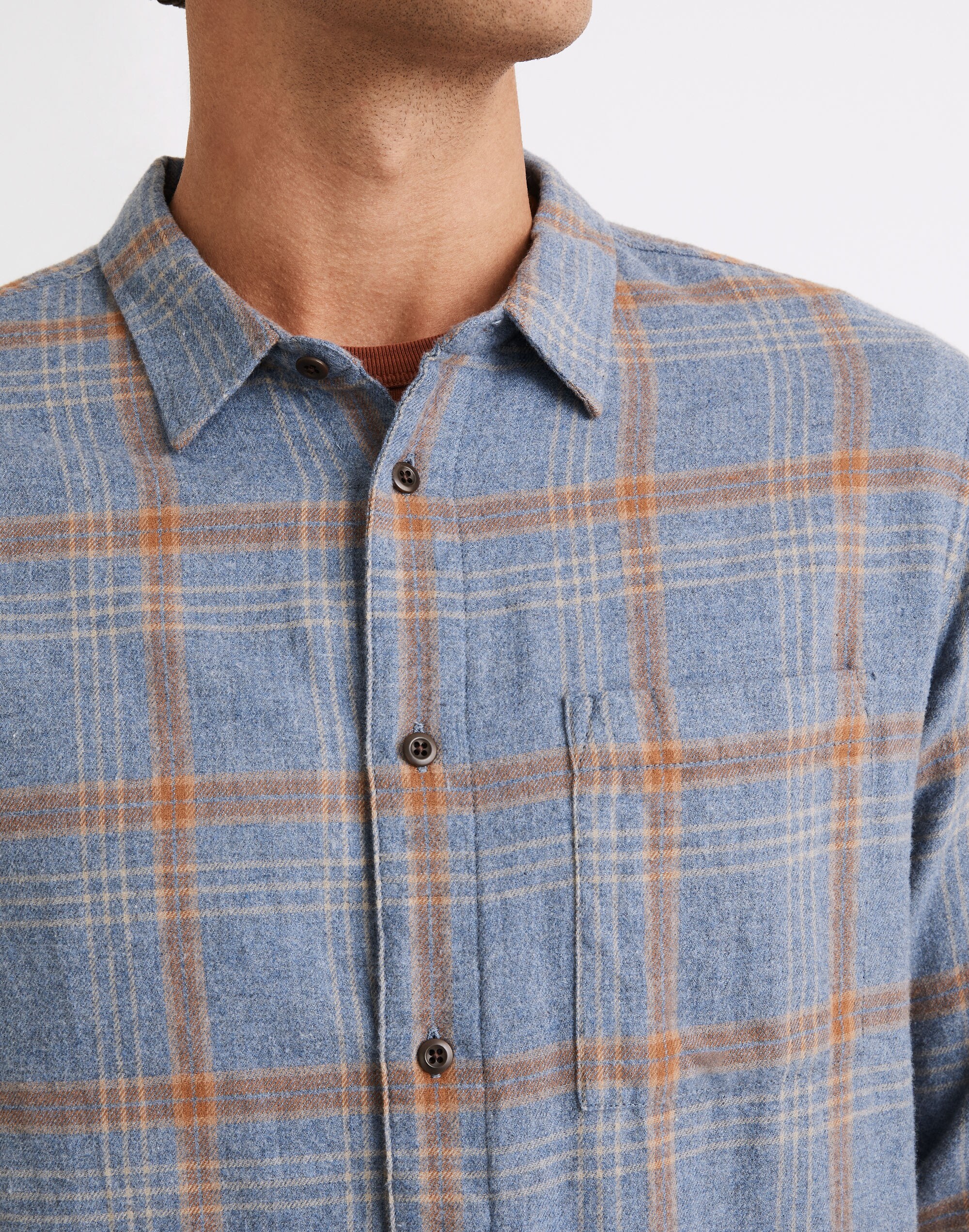 Brushed Twill Perfect Shirt in Plaid