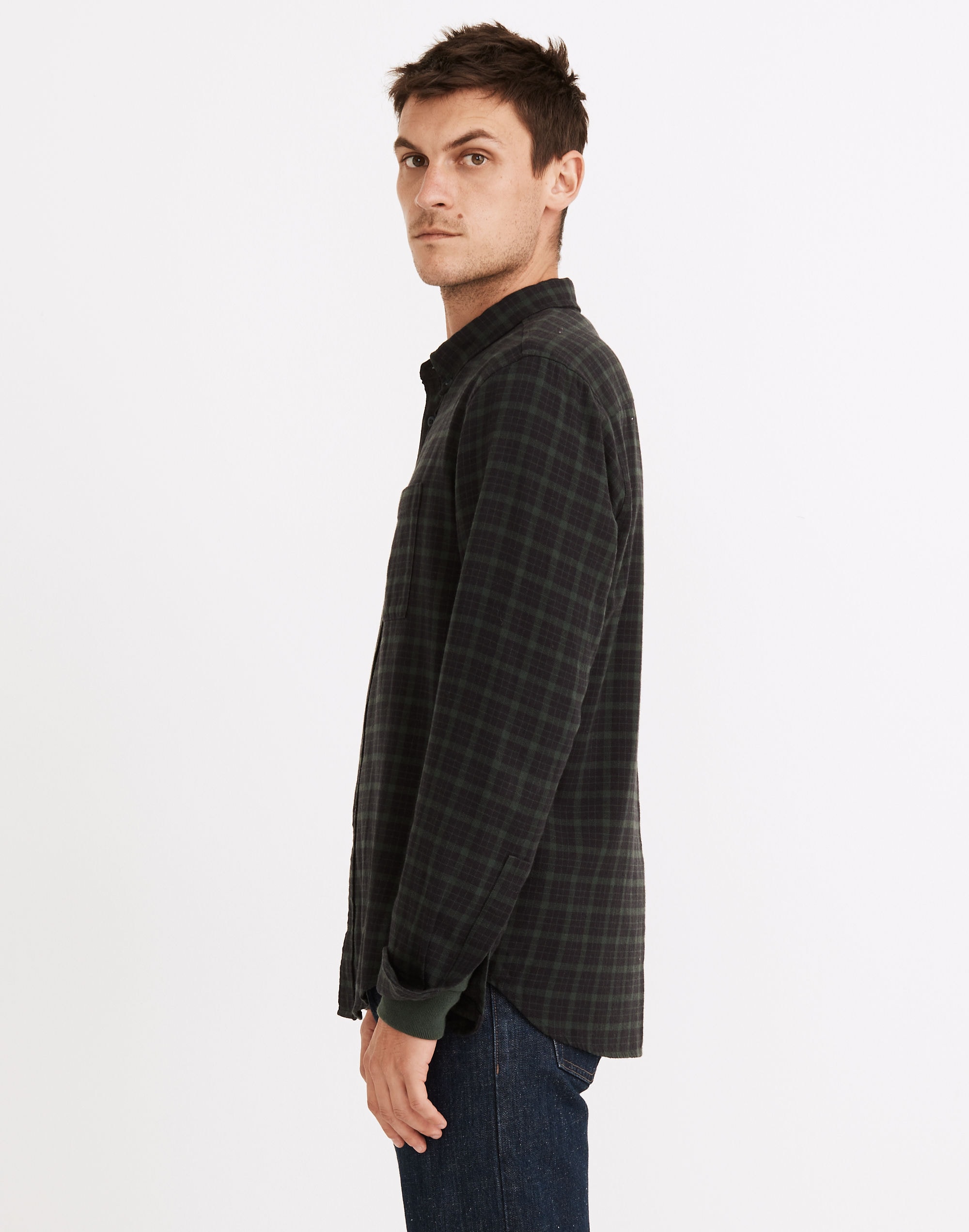 Brushed Twill Perfect Shirt in Plaid