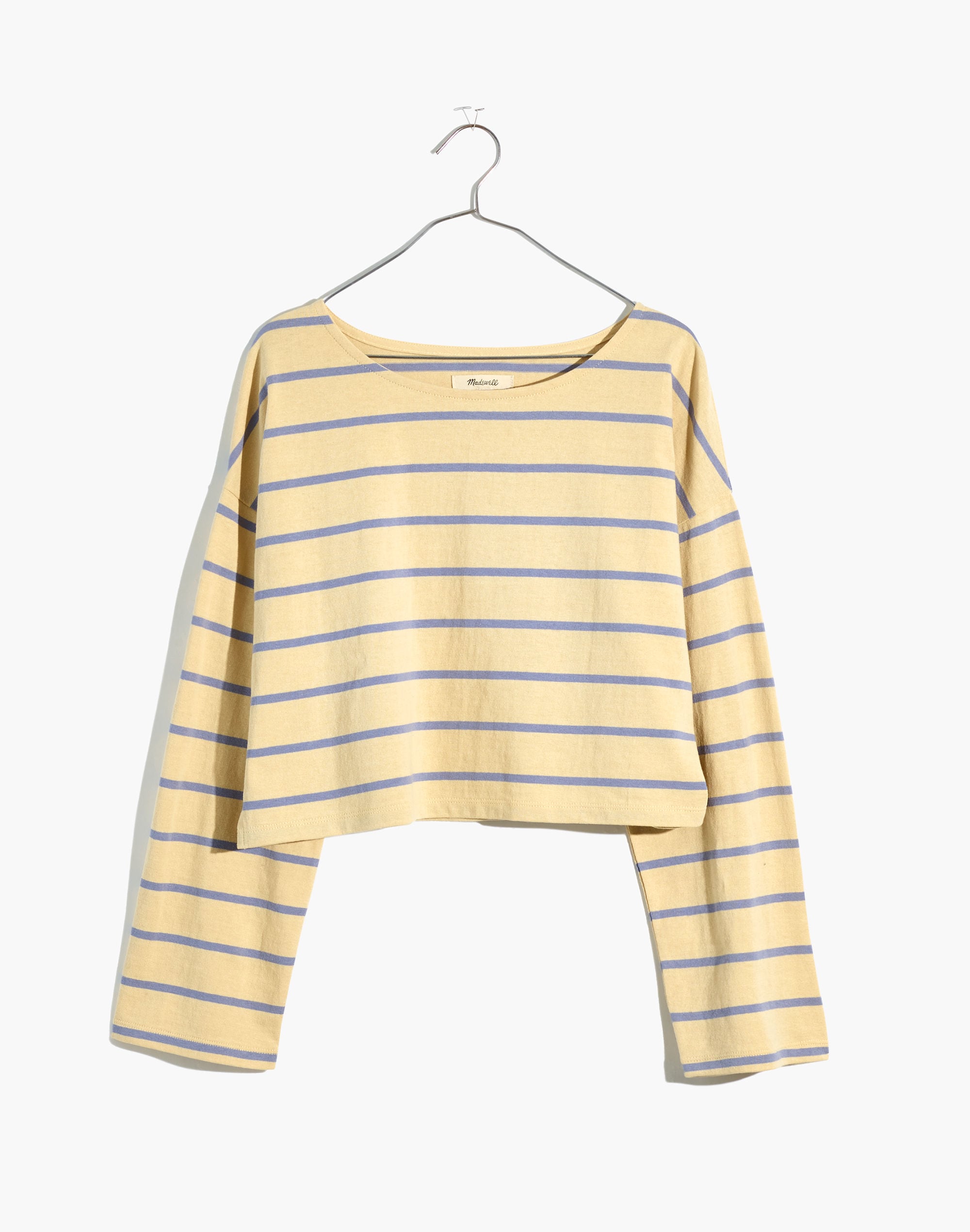 Supercrop Long-Sleeve Tee in Stripe