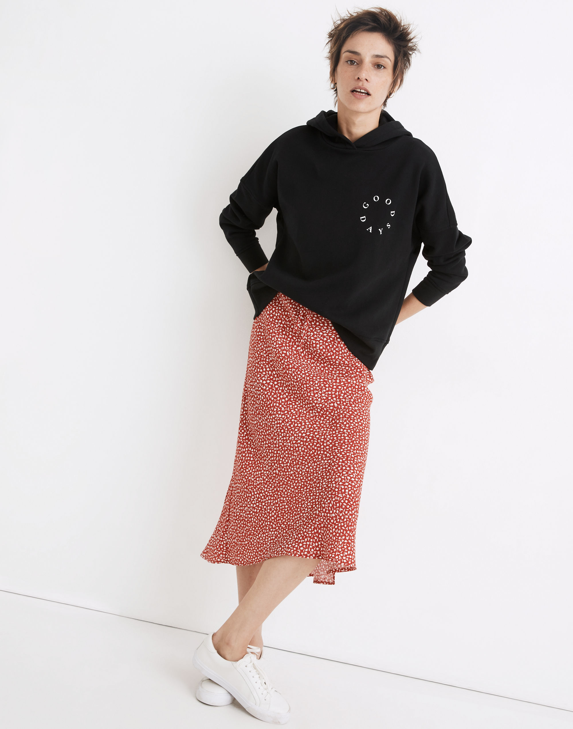 good days (re)sourced cotton hoodie sweatshirt