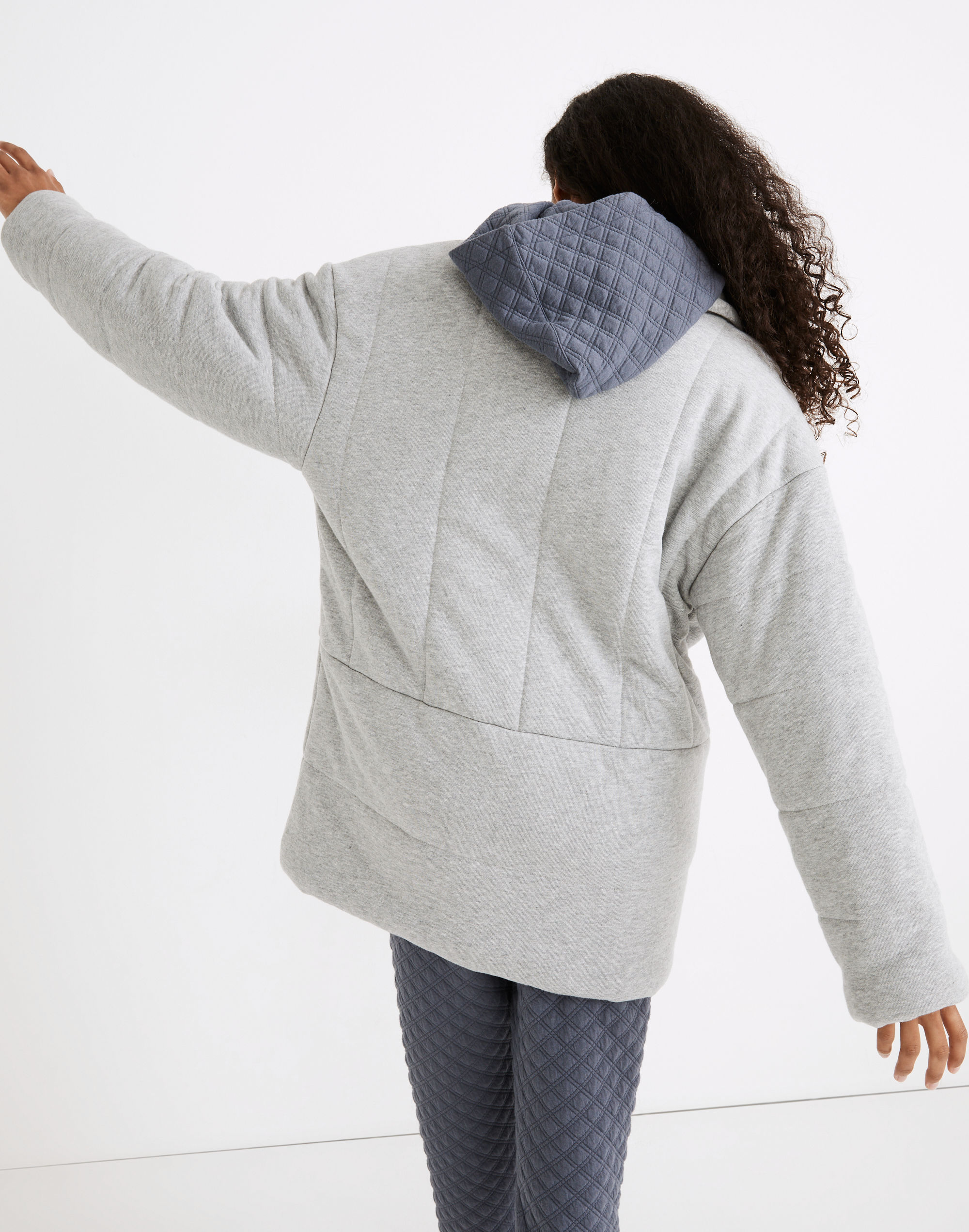 Sweatshirt Puffer Coat