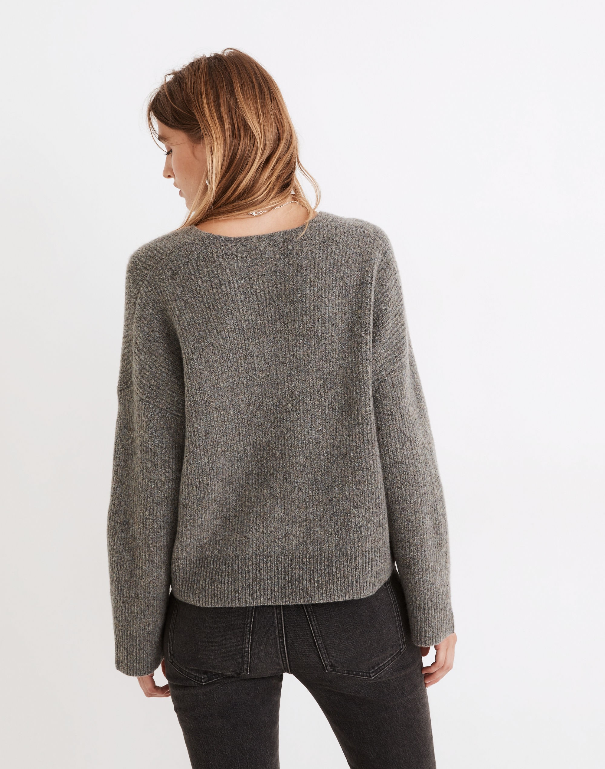 Staley V-Neck Pullover Sweater in Coziest Yarn