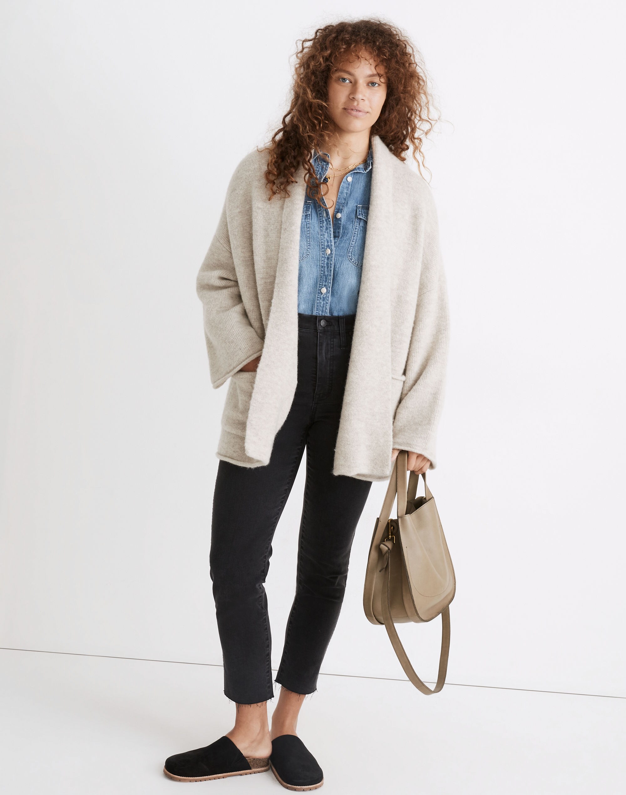 mclean shawl collar cardigan sweater