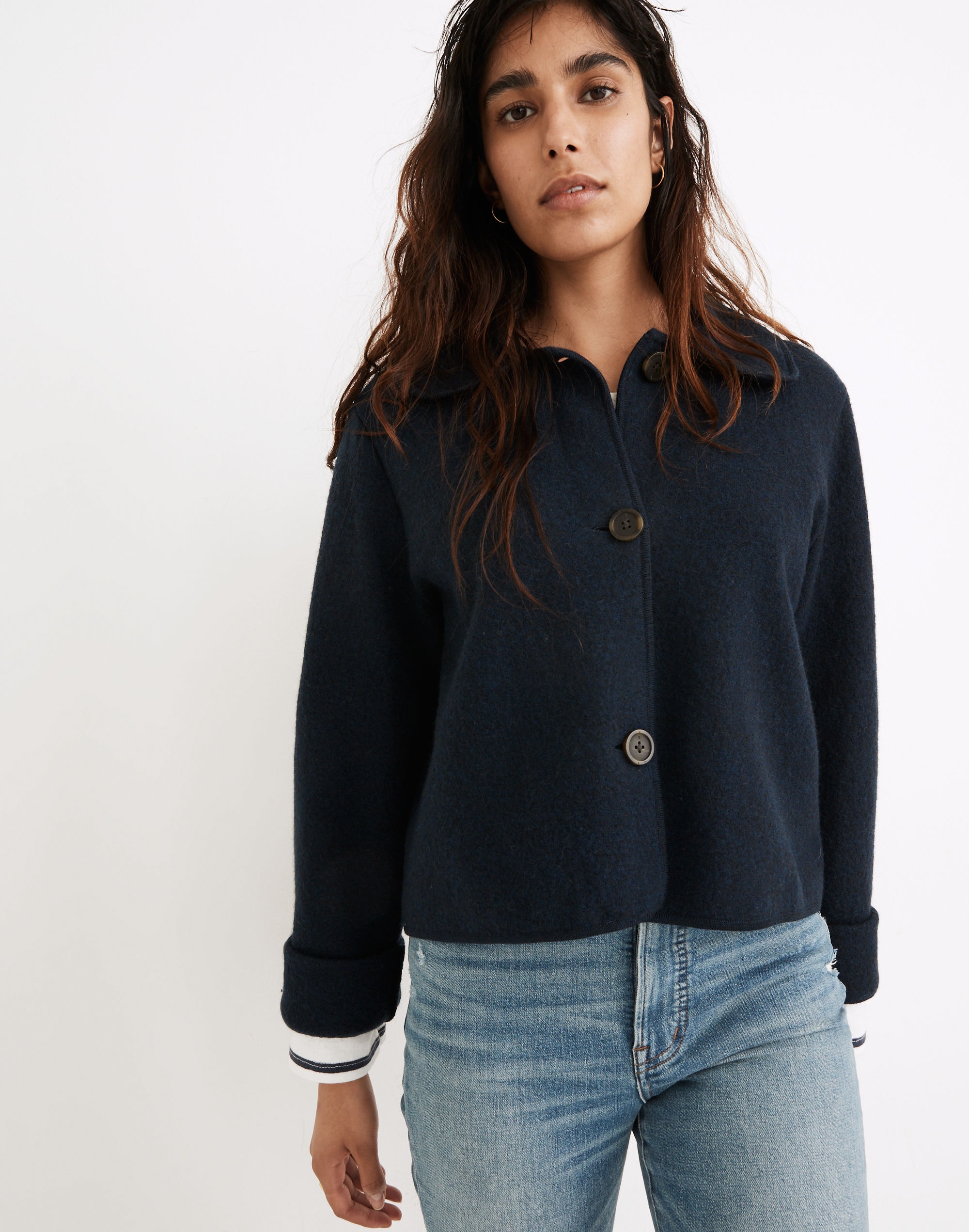 Edenton Boiled Wool Sweater Jacket