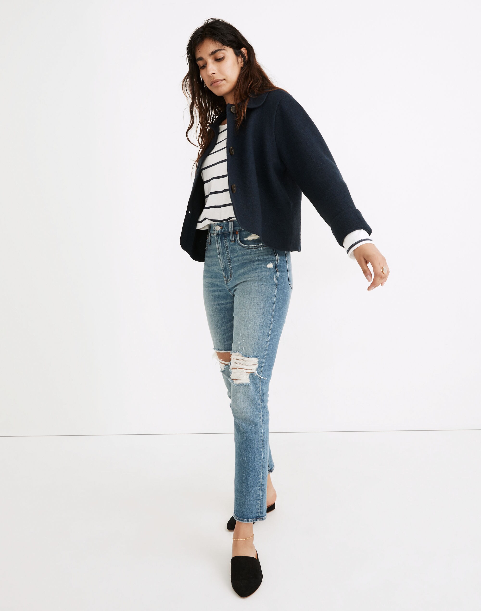 Edenton Boiled Wool Sweater Jacket