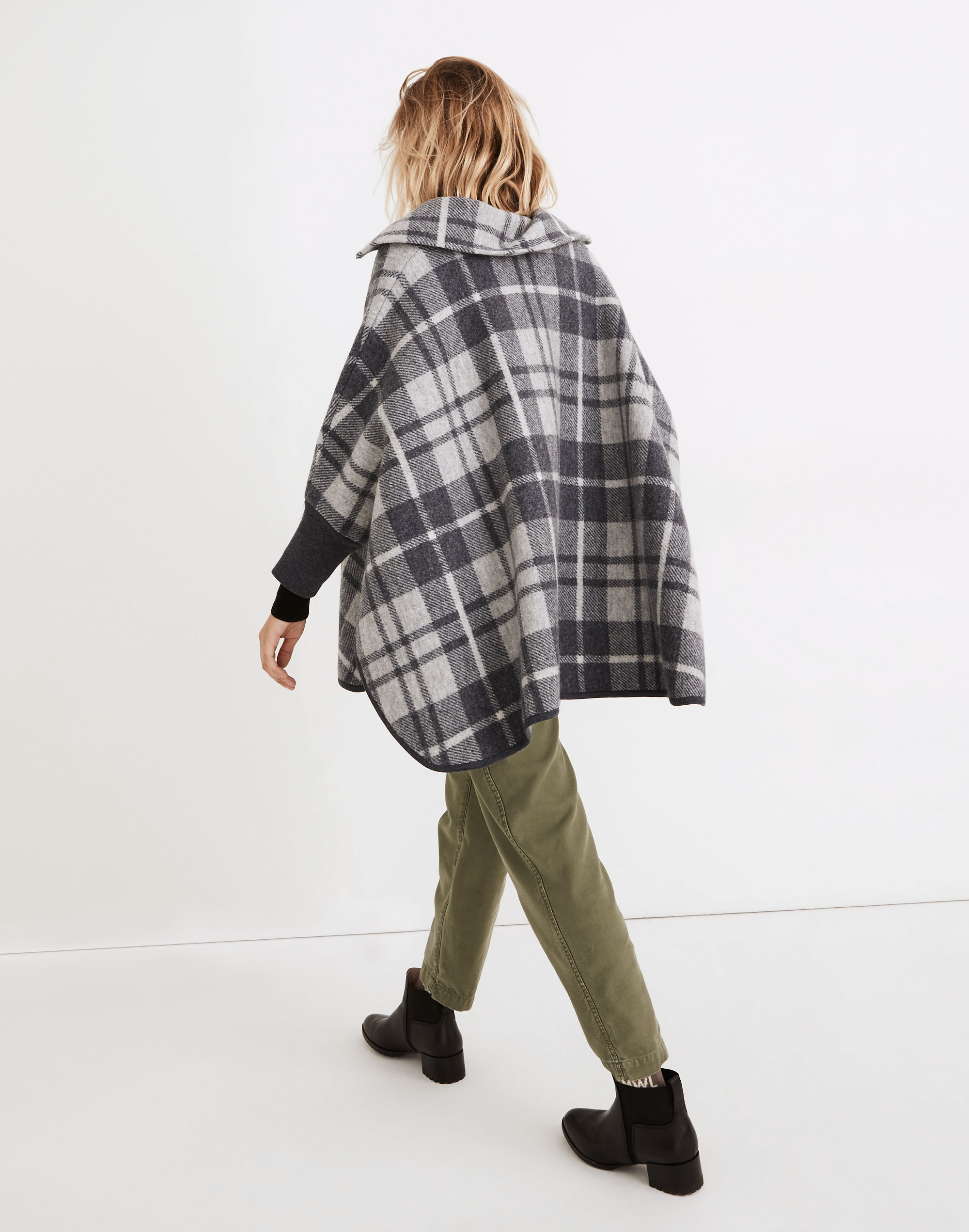 Boiled Wool Lynwood Poncho Sweater