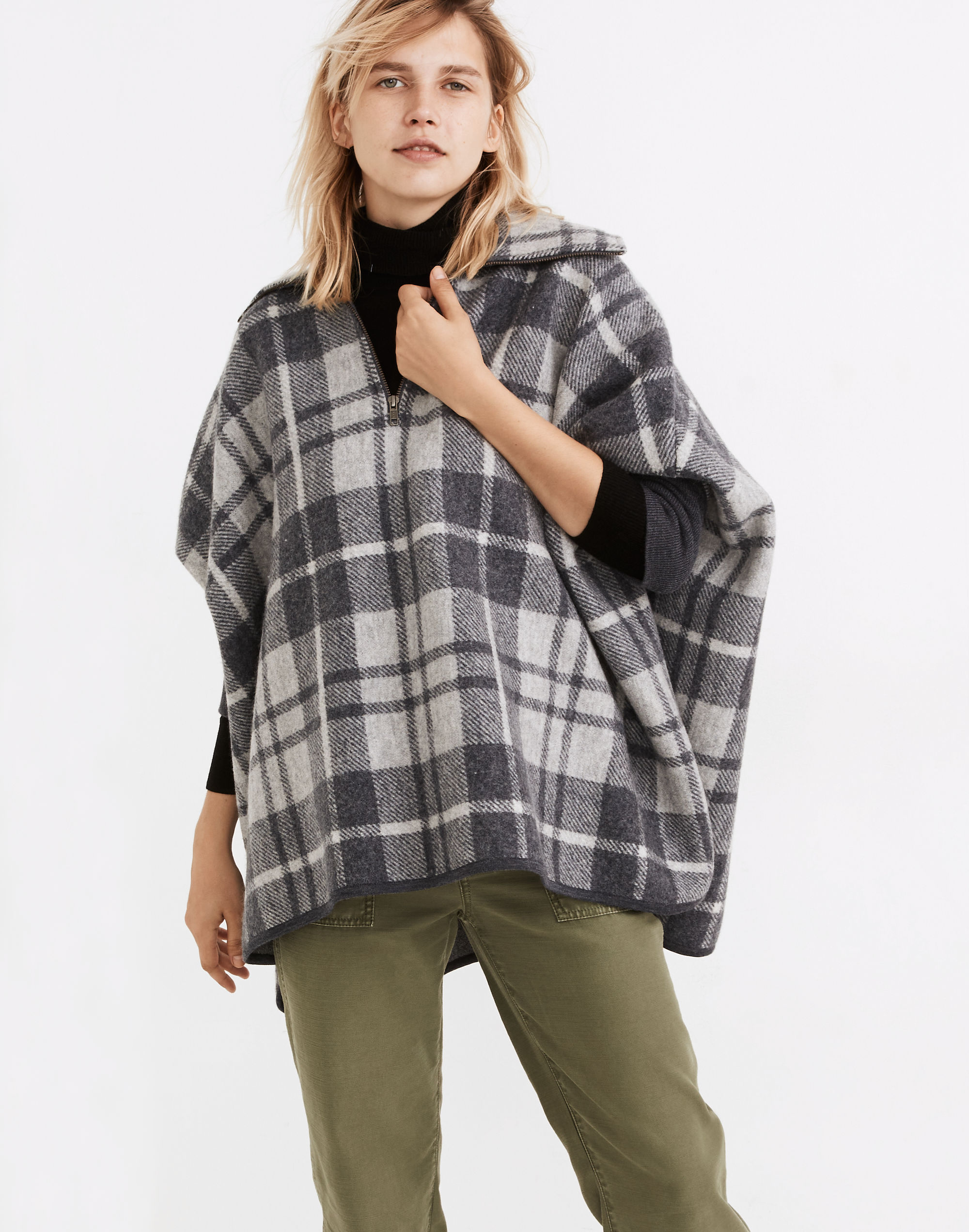 Boiled Wool Lynwood Poncho Sweater