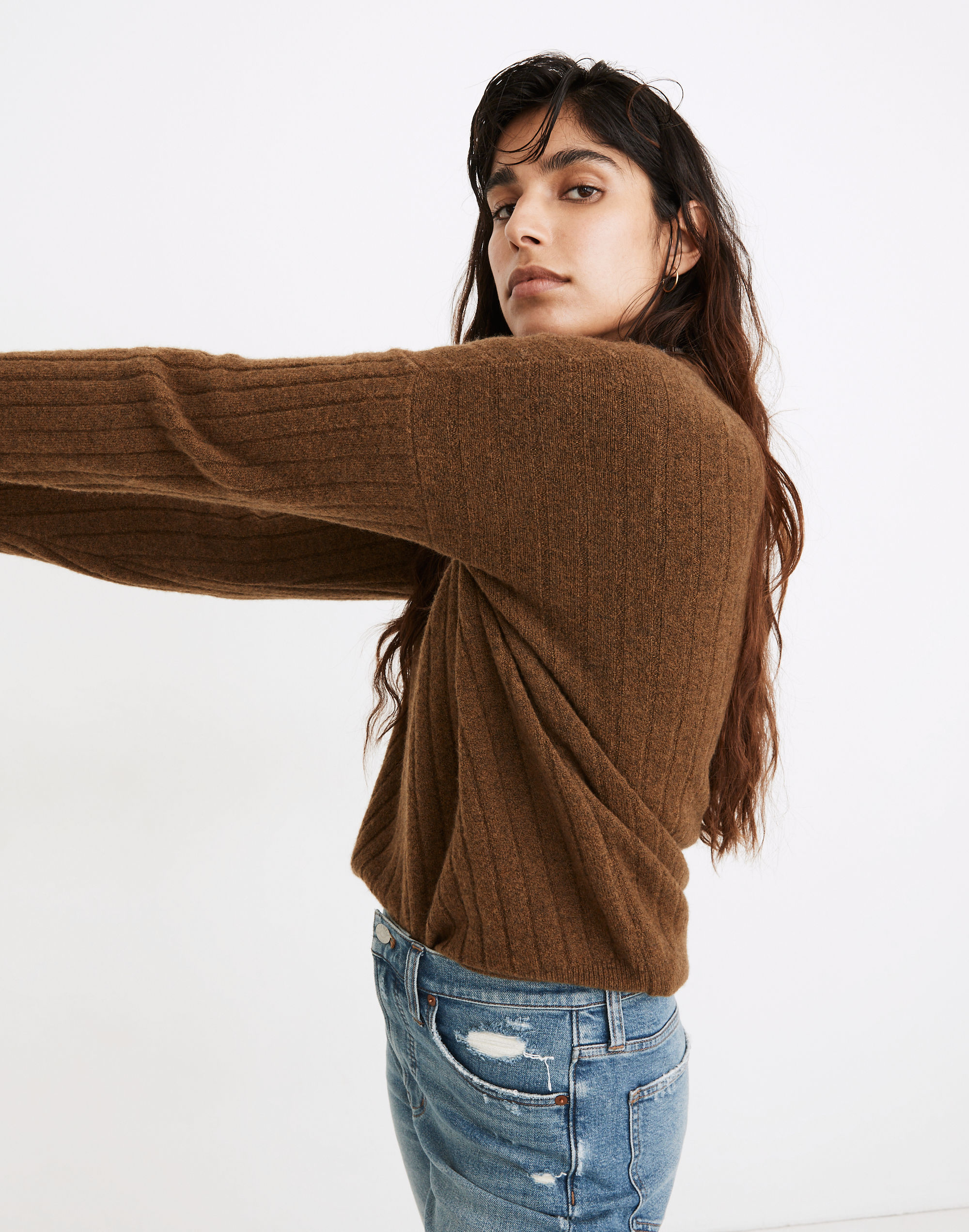 Bowden Henley Sweater in Coziest Yarn