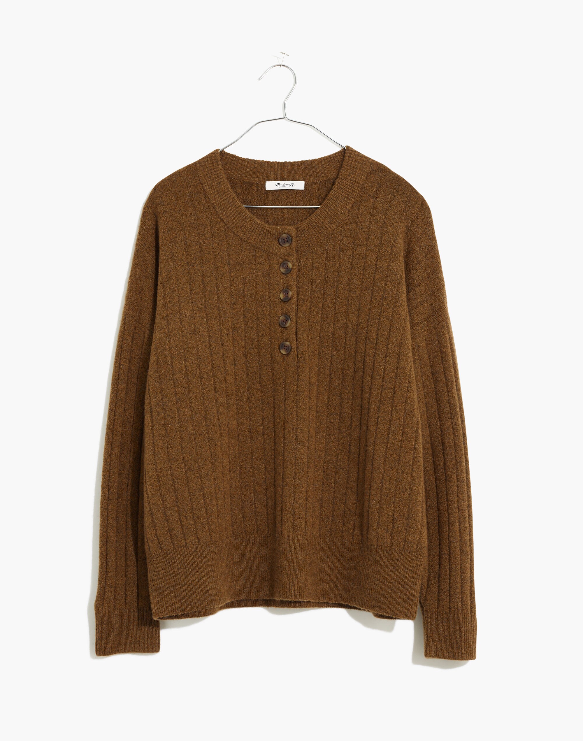 Bowden Henley Sweater in Coziest Yarn