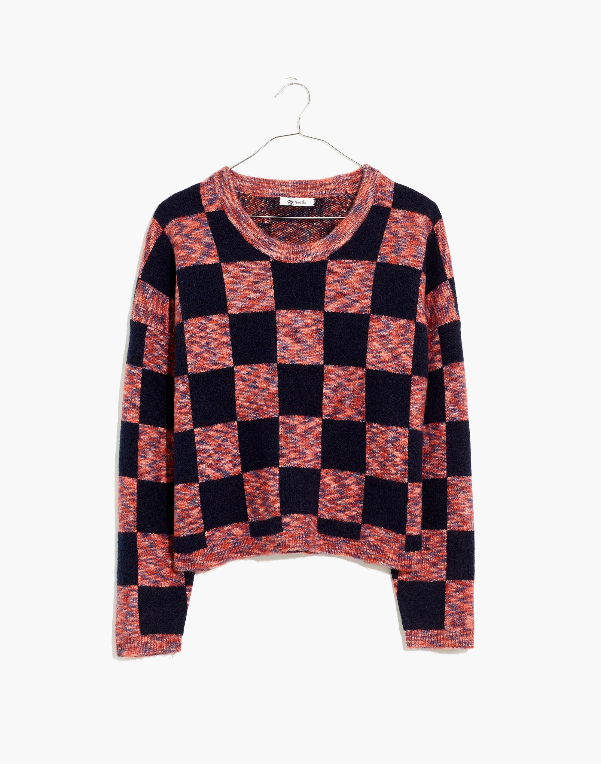Checkered Pullover Sweater
