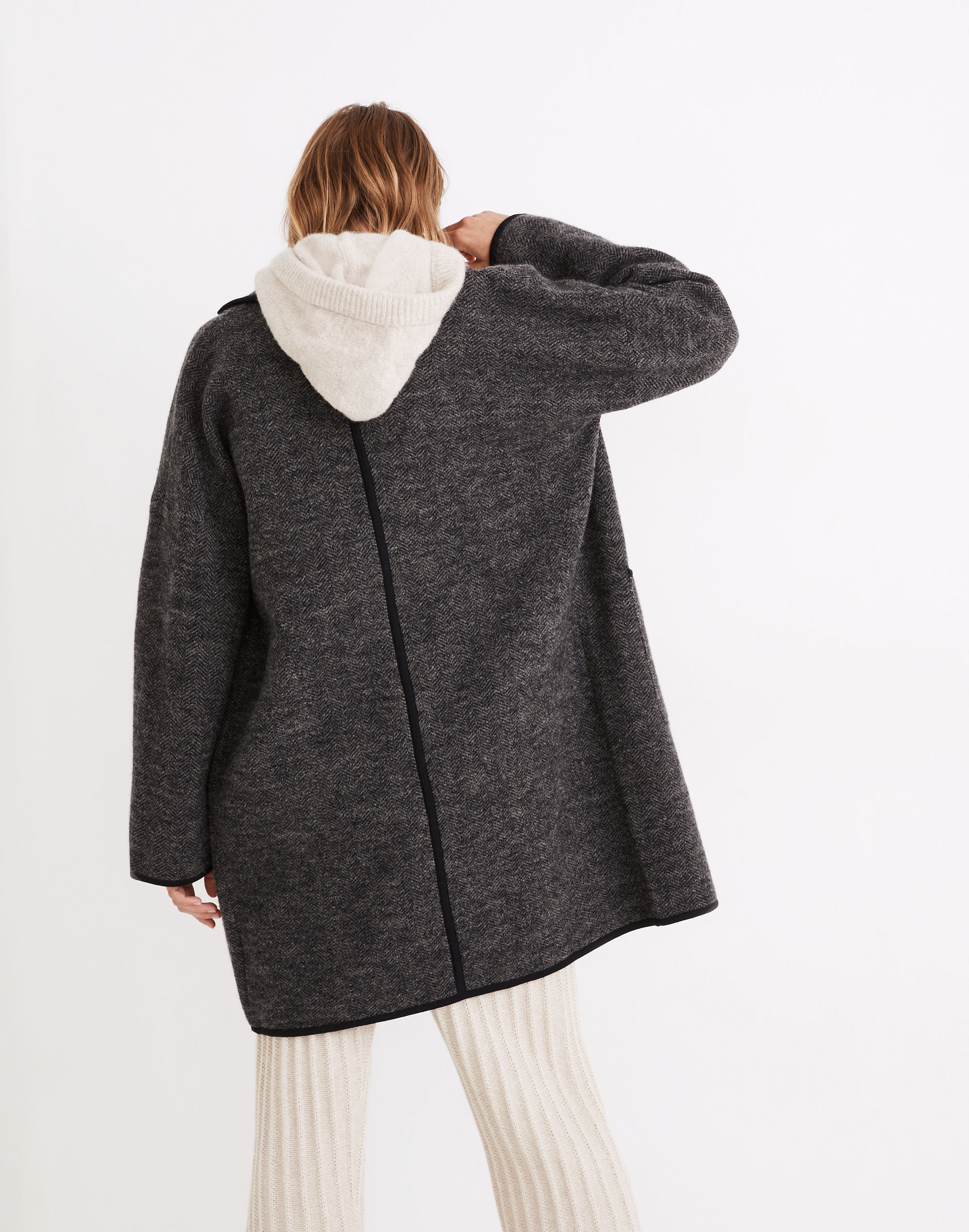 Herringbone Courton Sweater Coat