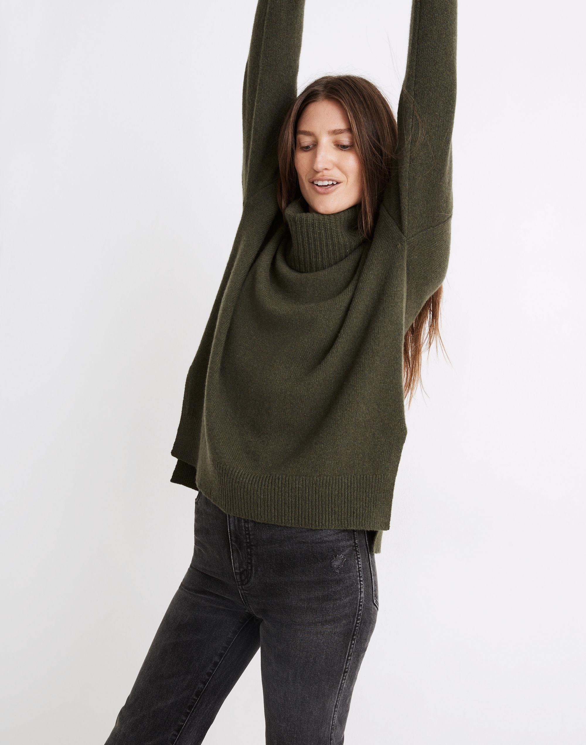 (Re)sourced Cashmere Convertible Turtleneck Sweater