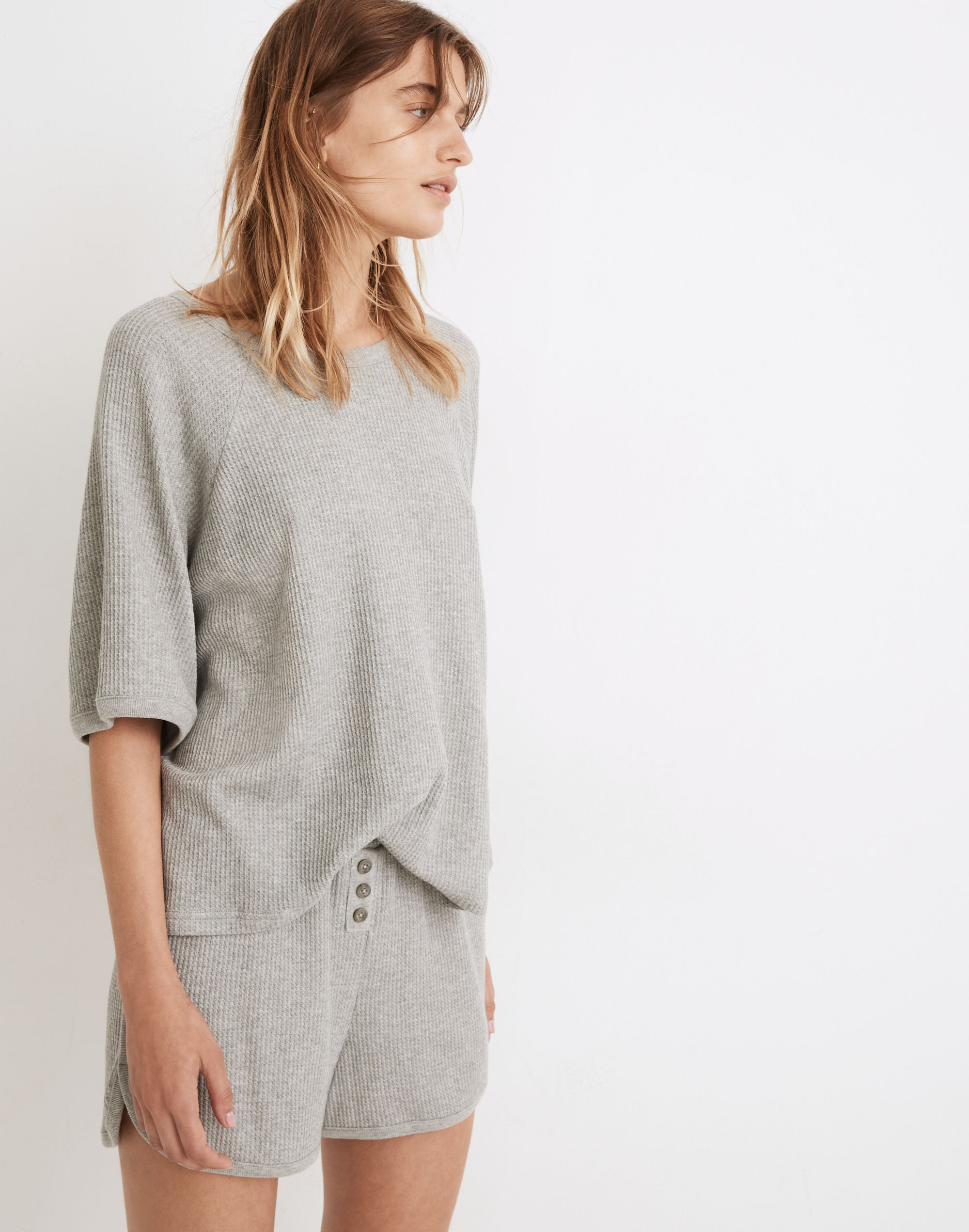 Waffle Knit Pajama Tee