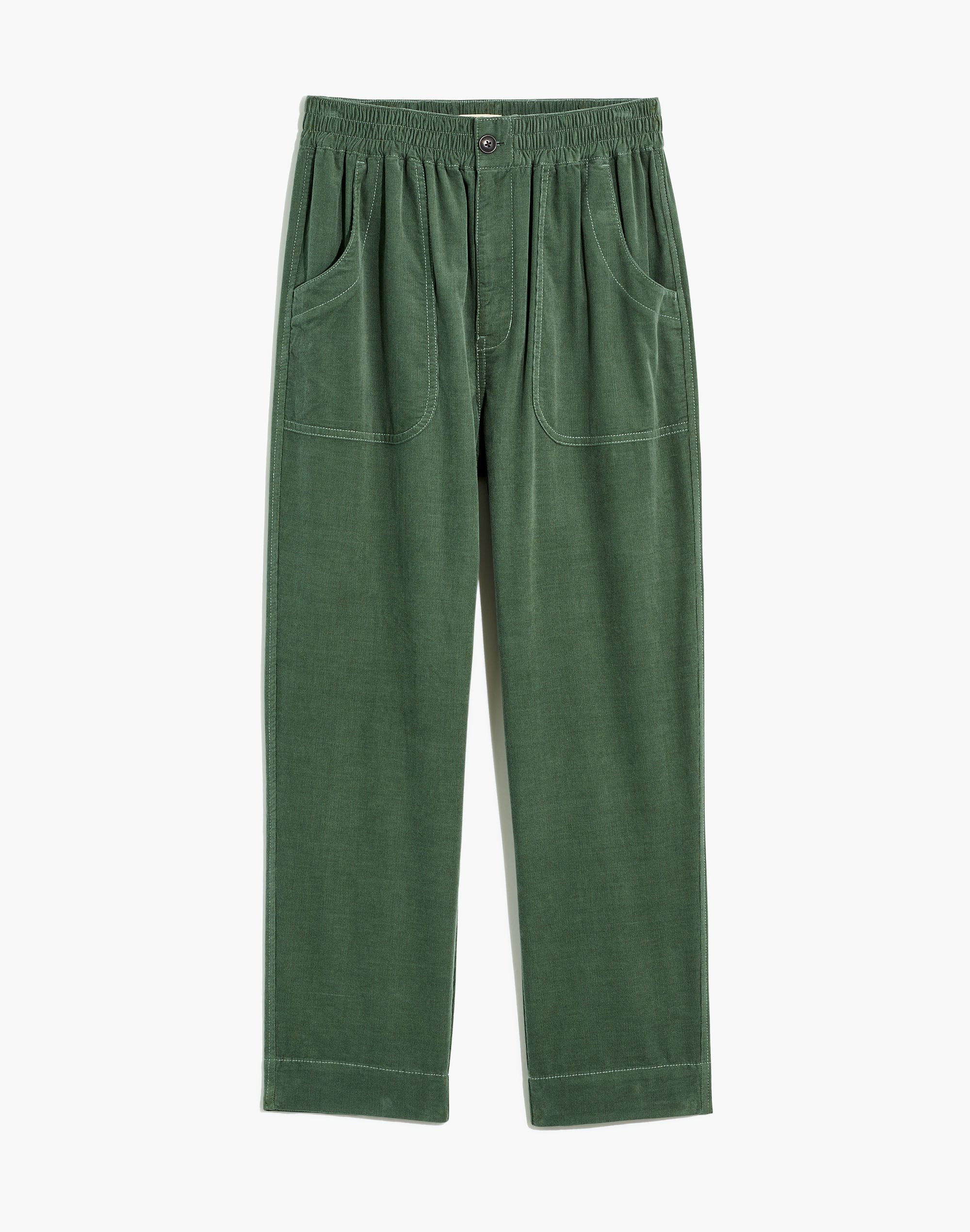 Curvy Tapered Huston Pull-On Crop Pants in Corduroy