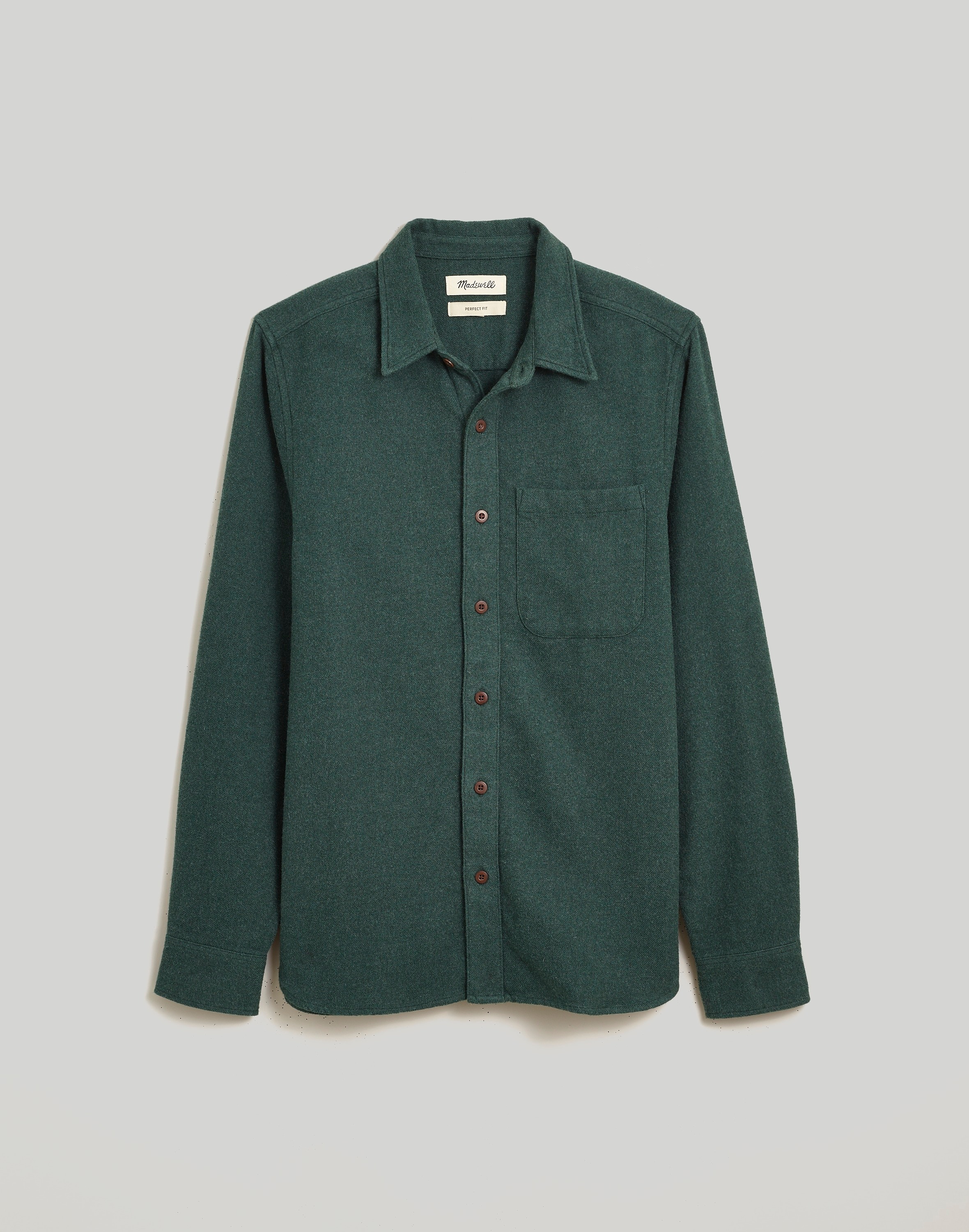 Sunday Flannel Perfect Long-Sleeve Shirt in old spruce image 5