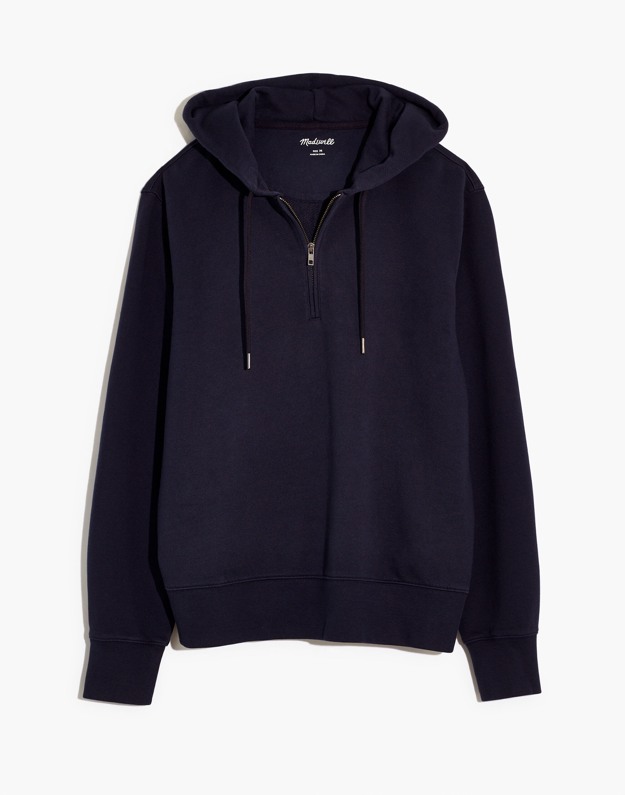 Garment-Dyed Loop Terry Hoodie Sweatshirt
