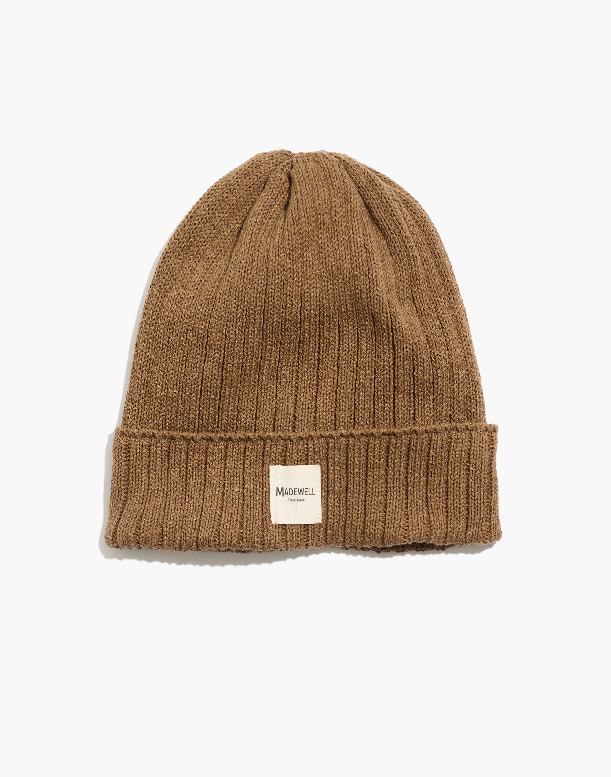 (re)sourced cotton-blend cuffed beanie