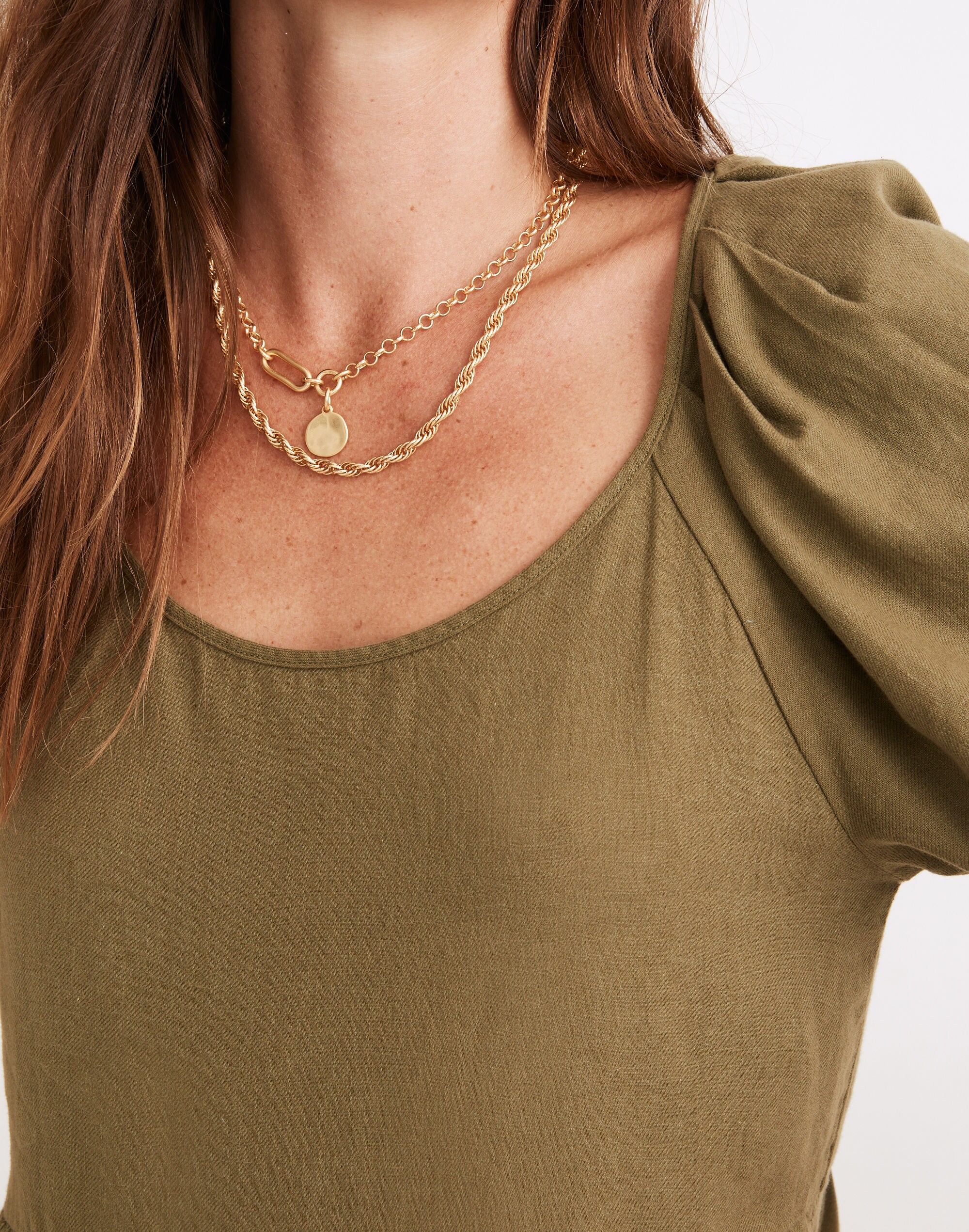 (Re)sponsible Puff-Sleeve Mini Dress