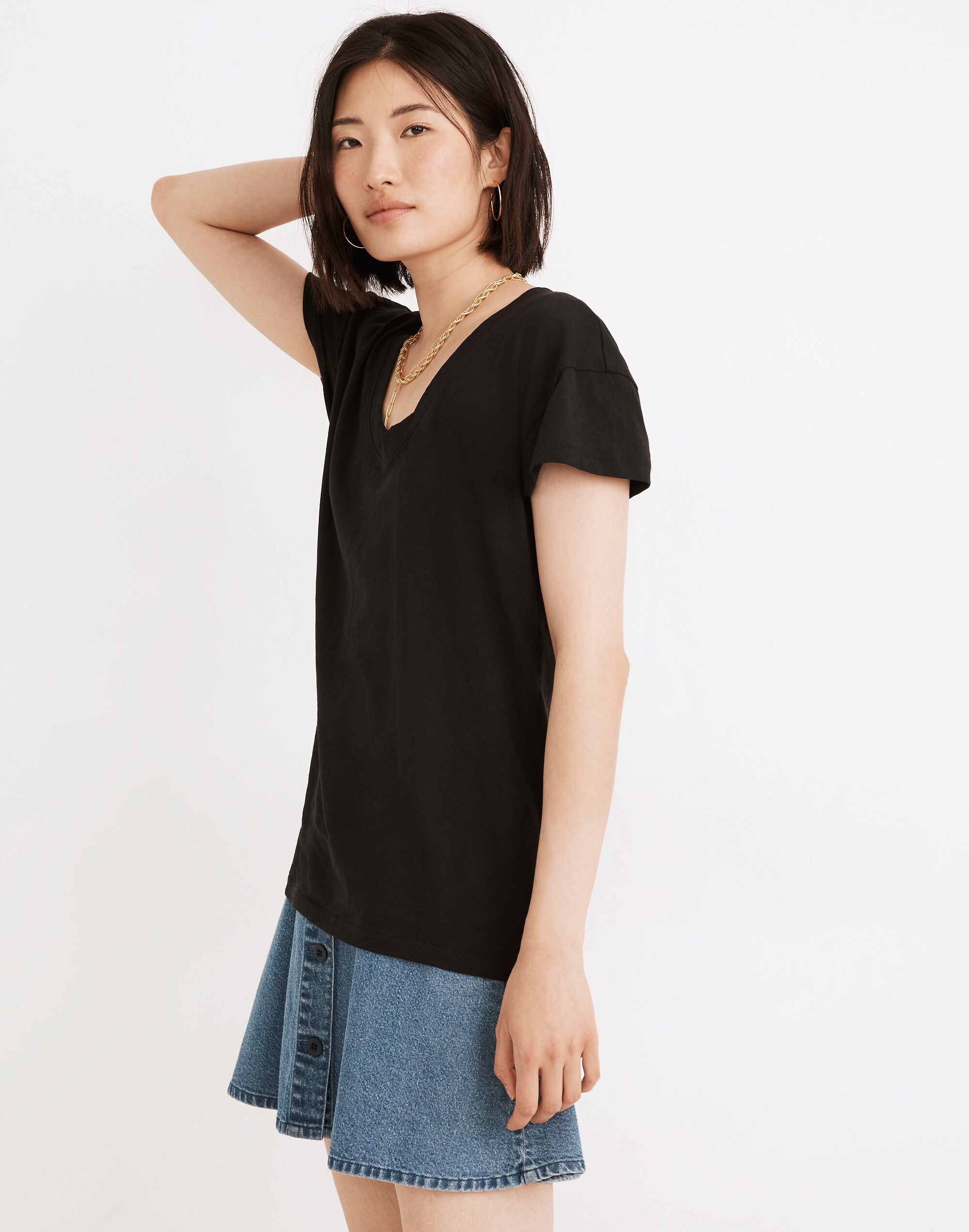 Whisper Cotton Scoopneck Tee