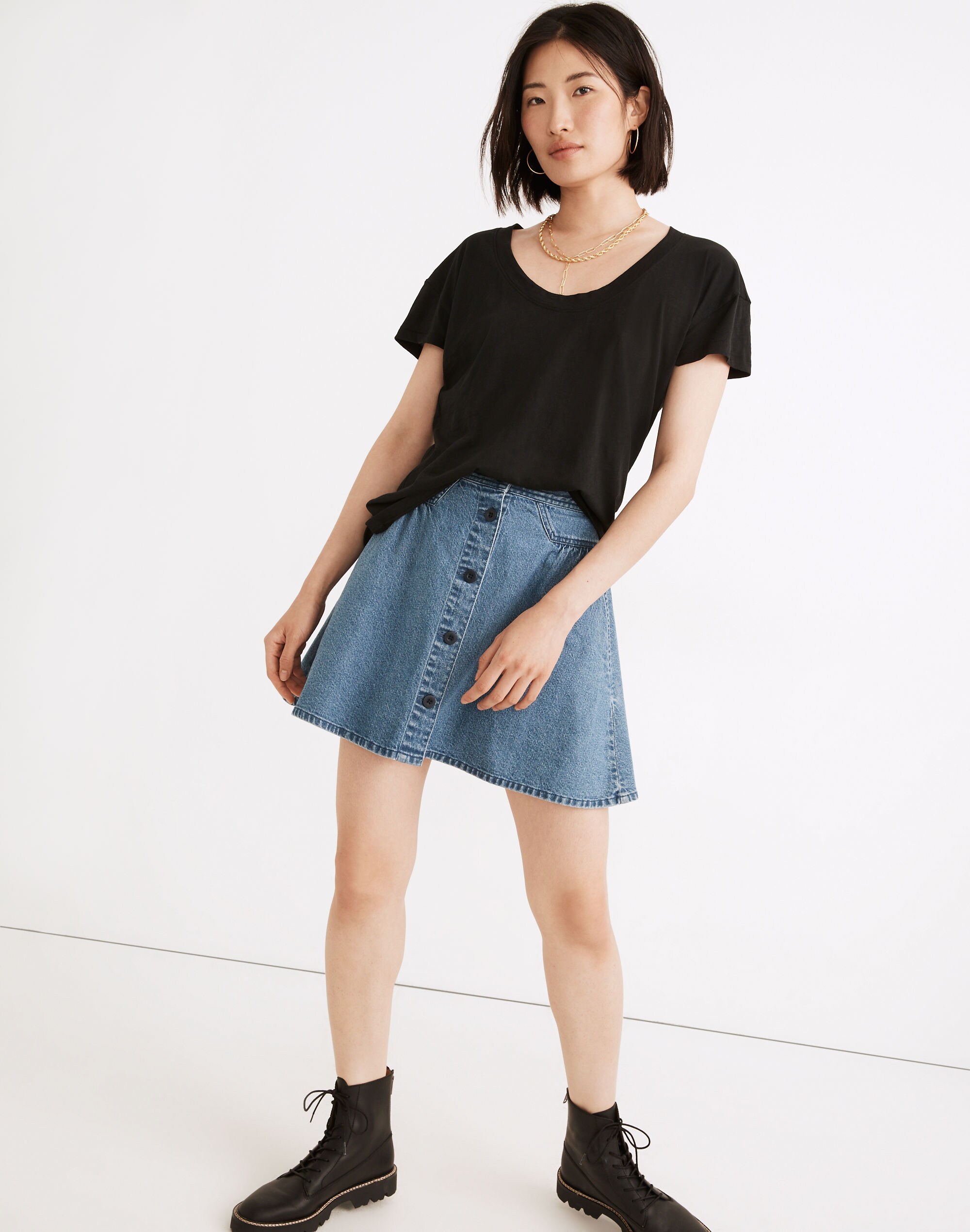 Whisper Cotton Scoopneck Tee