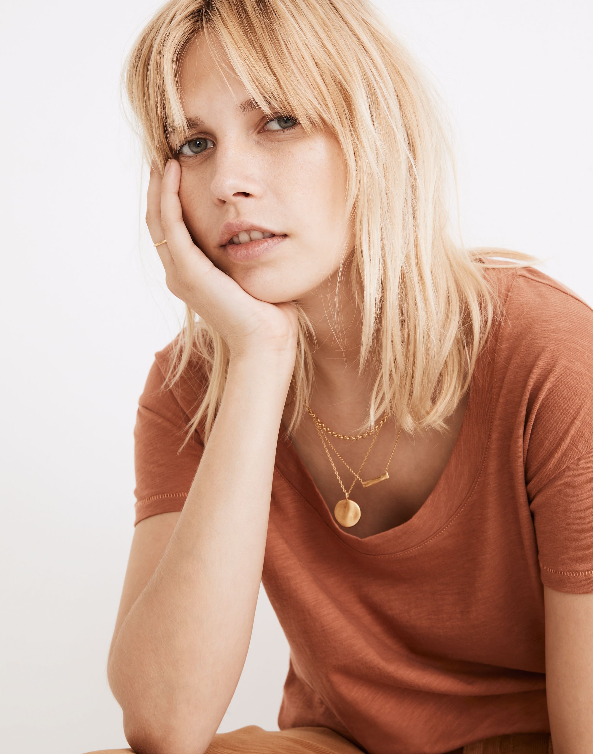 Whisper Cotton Scoopneck Tee