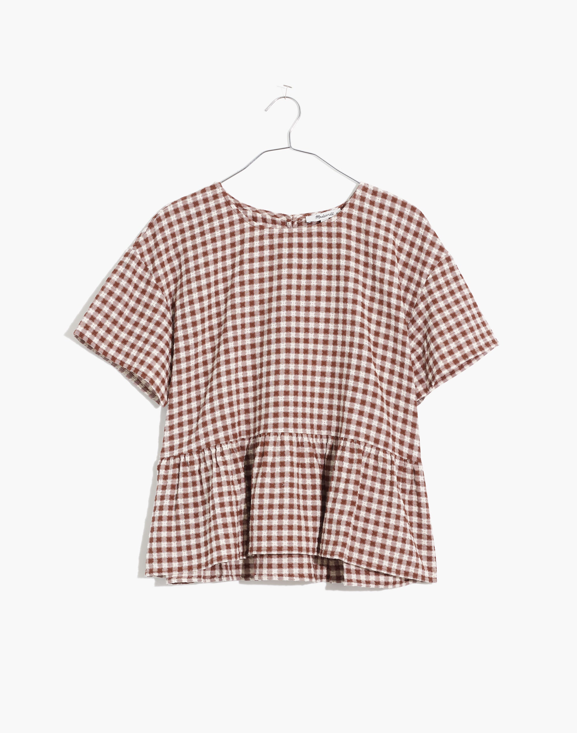 Medford Top in Textured Gingham