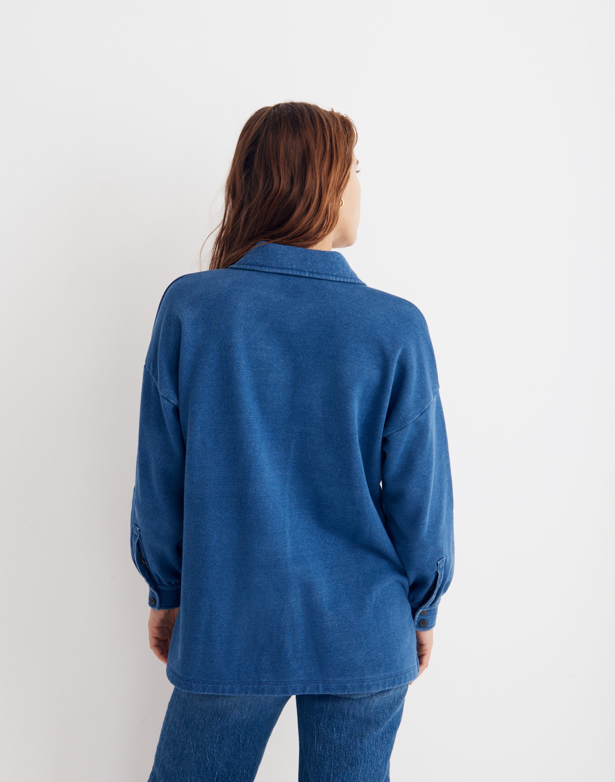 Indigo Terry Shirt-Jacket