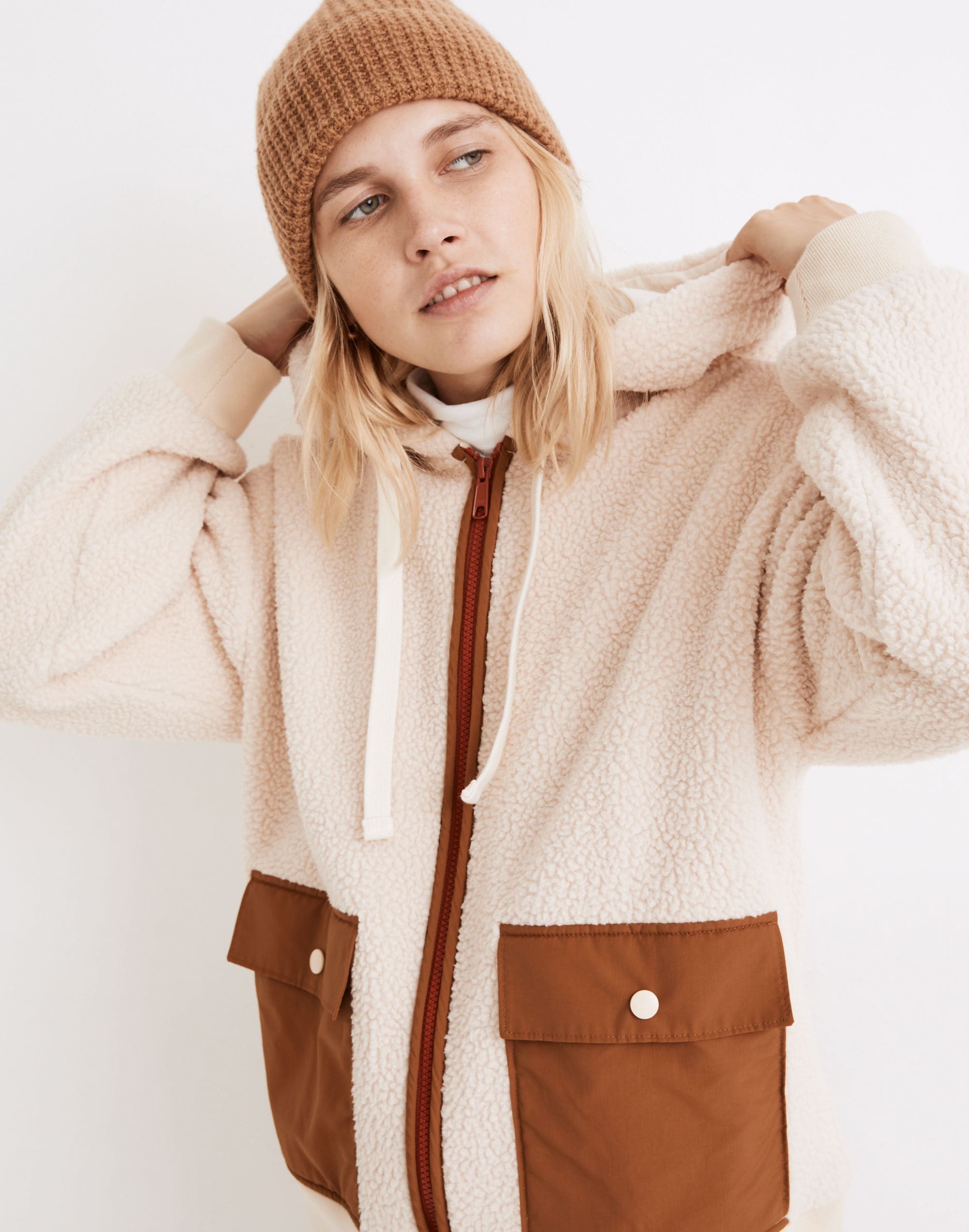 (Re)sourced Fleece Hooded Zip Jacket