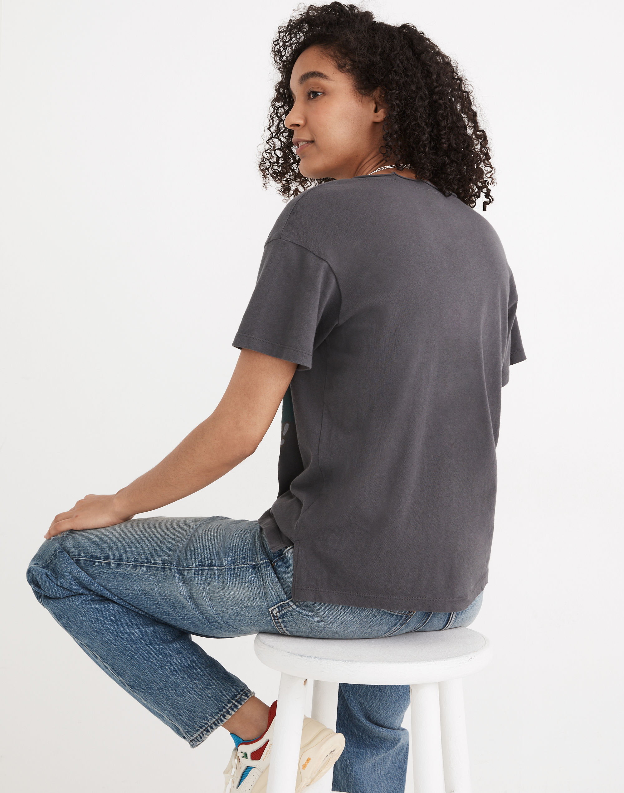 Let's Sail Away Softfade Cotton Oversized Tee