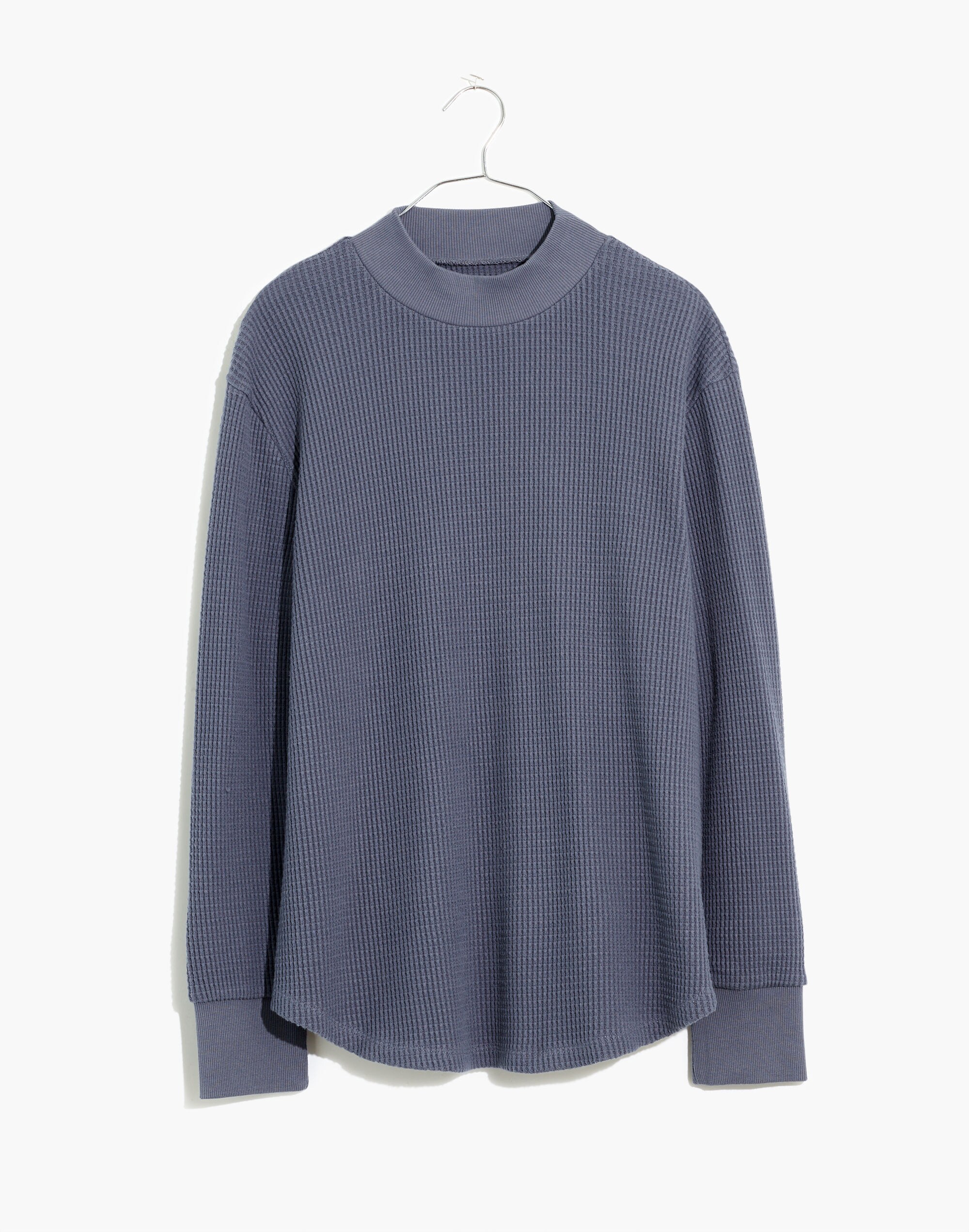 Mockneck Waffle Sweatshirt Tee | Madewell