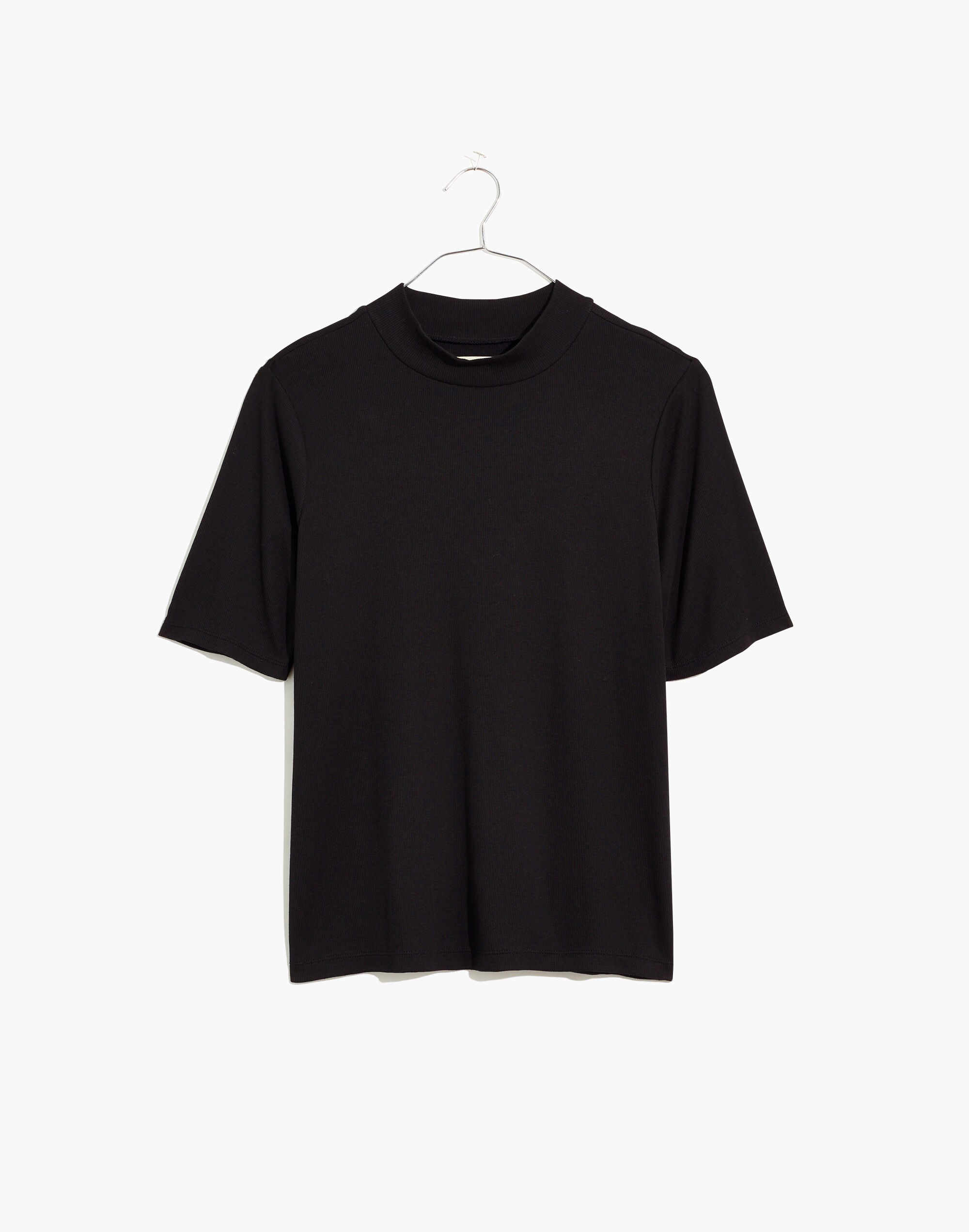 Drapey-Rib Mockneck Top