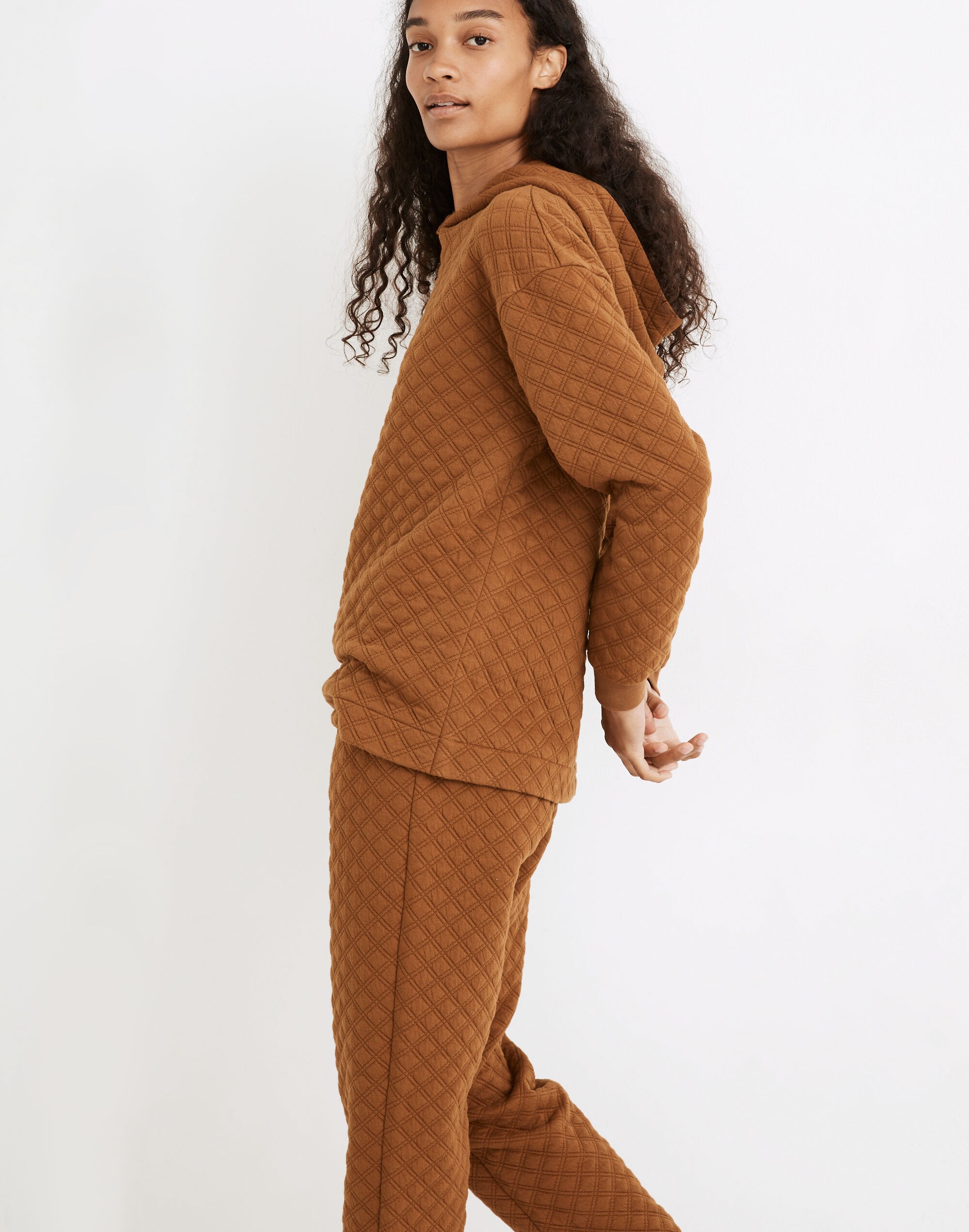 (Re)sourced Quilted Hoodie Sweatshirt