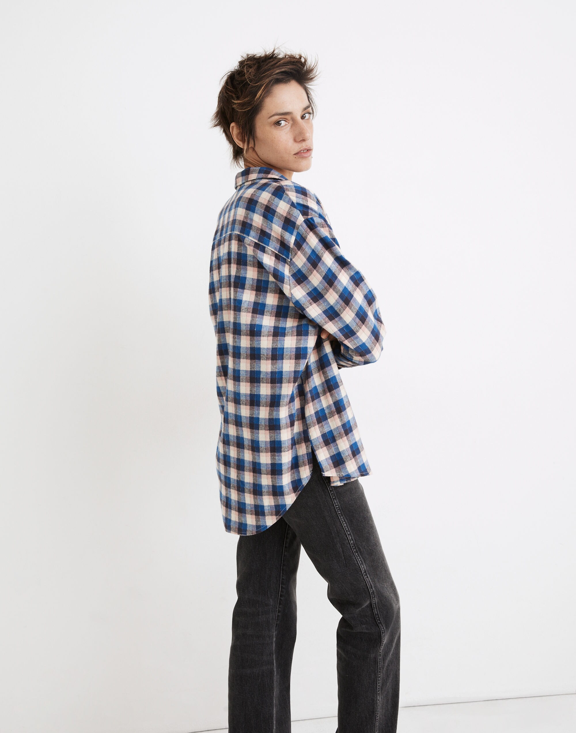 Flannel Sunday Shirt in Delgany Plaid