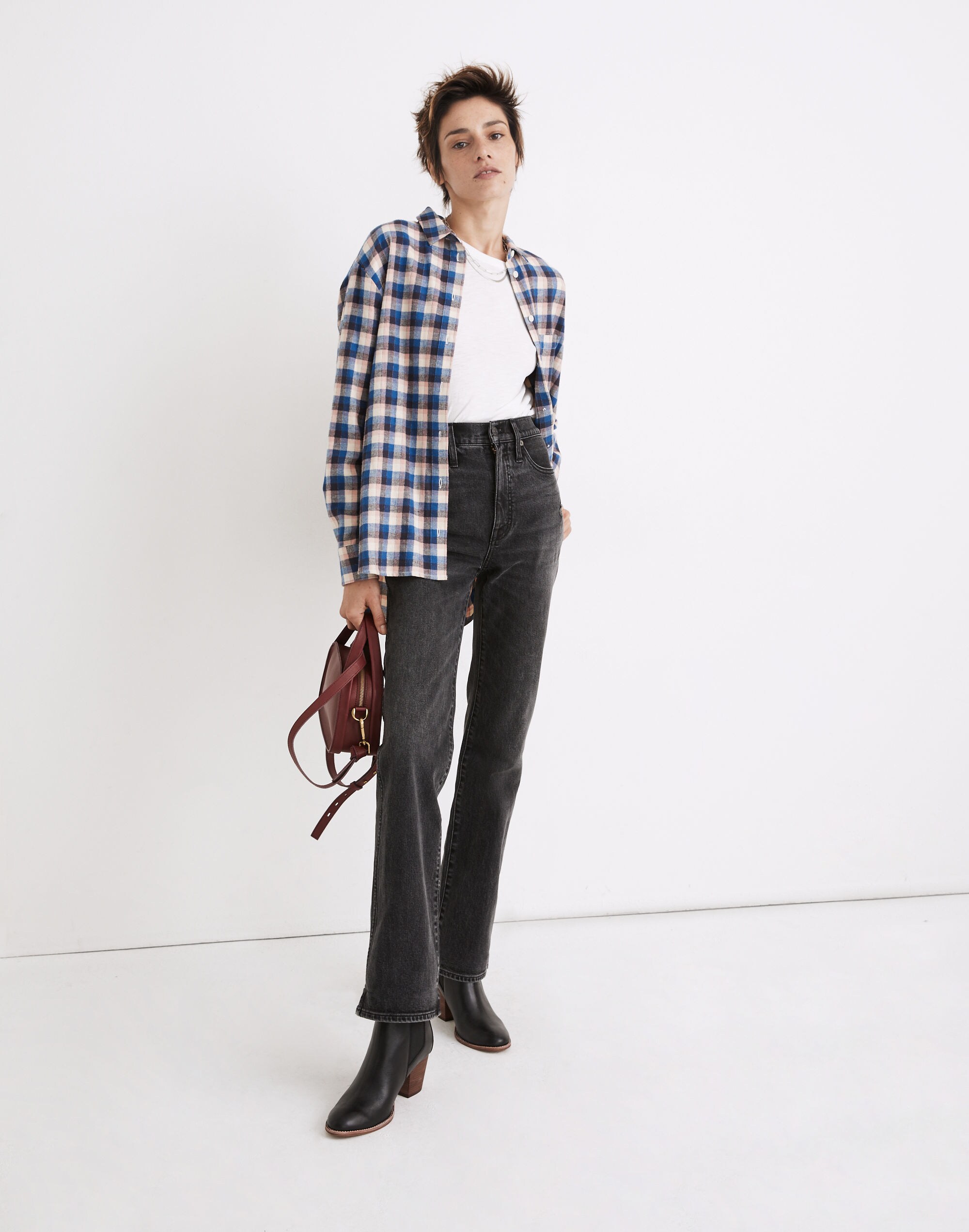 Flannel Sunday Shirt in Delgany Plaid