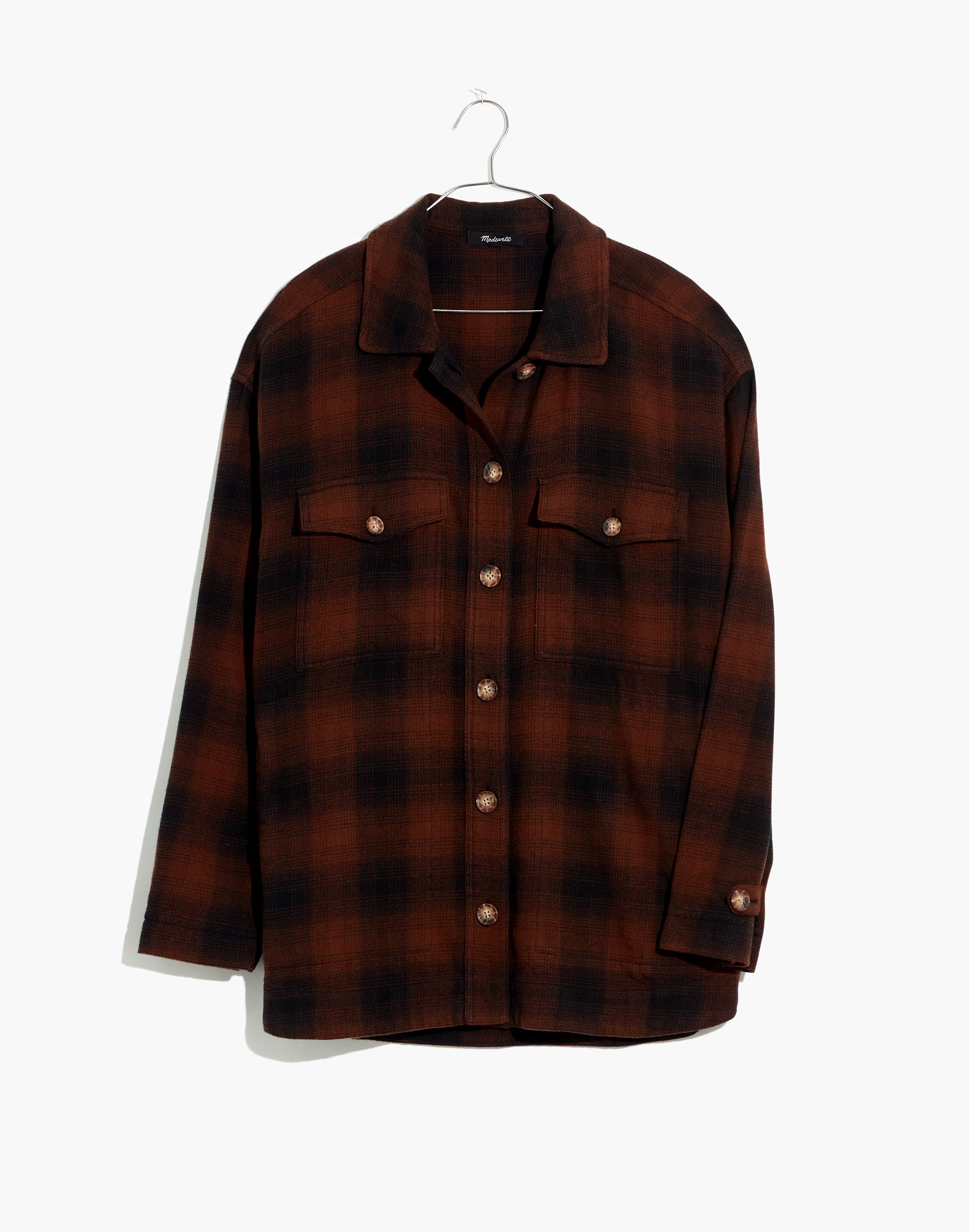 Flannel Shirt-Jacket in Gelston Plaid
