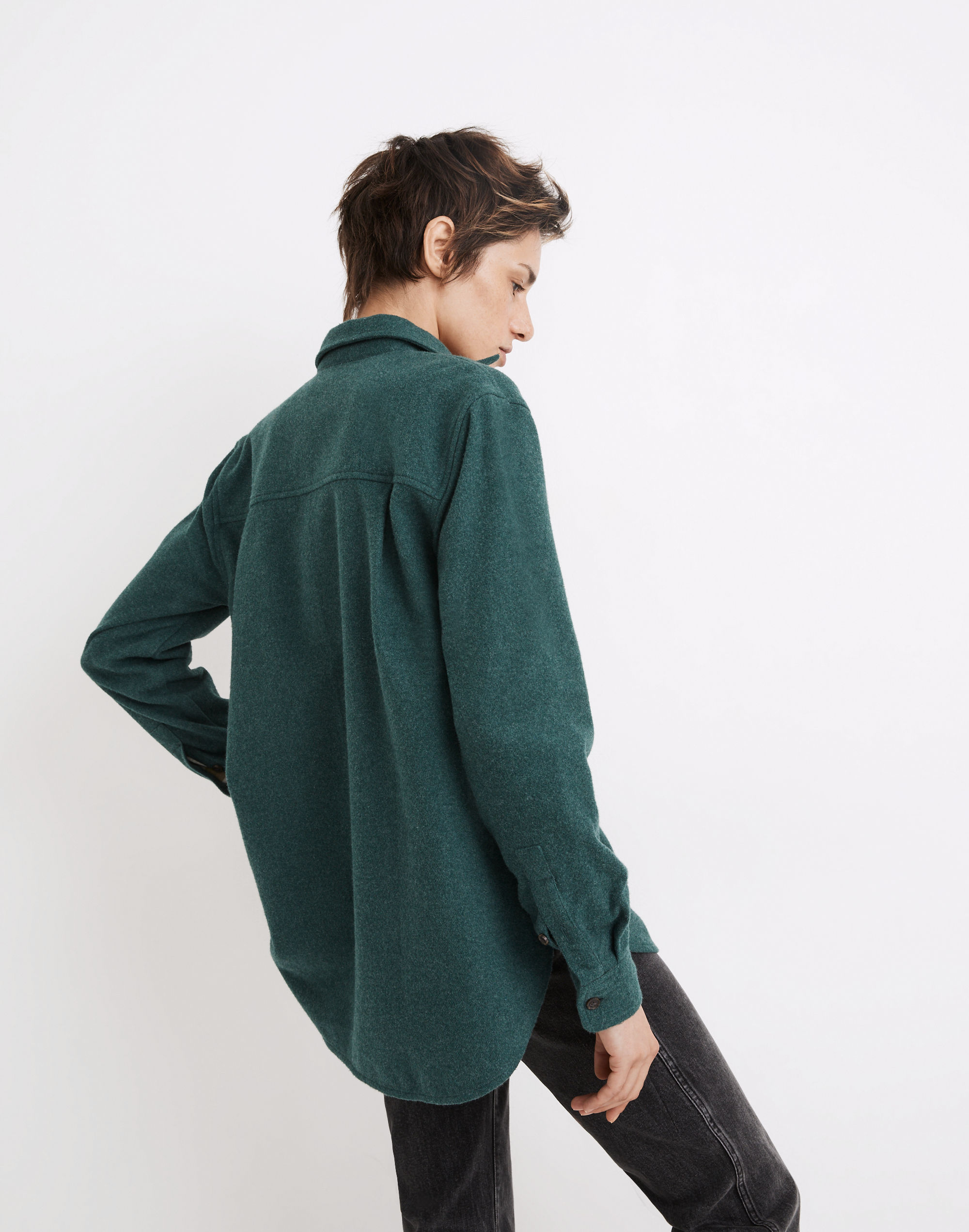 Flannel Oversized Ex-Boyfriend Swing Shirt