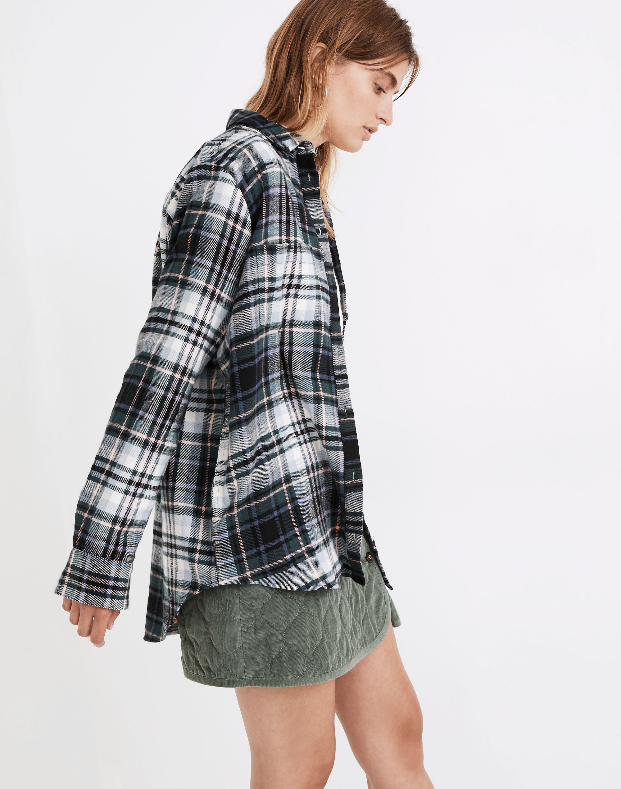 Flannel Sunday Shirt in Cronston Plaid