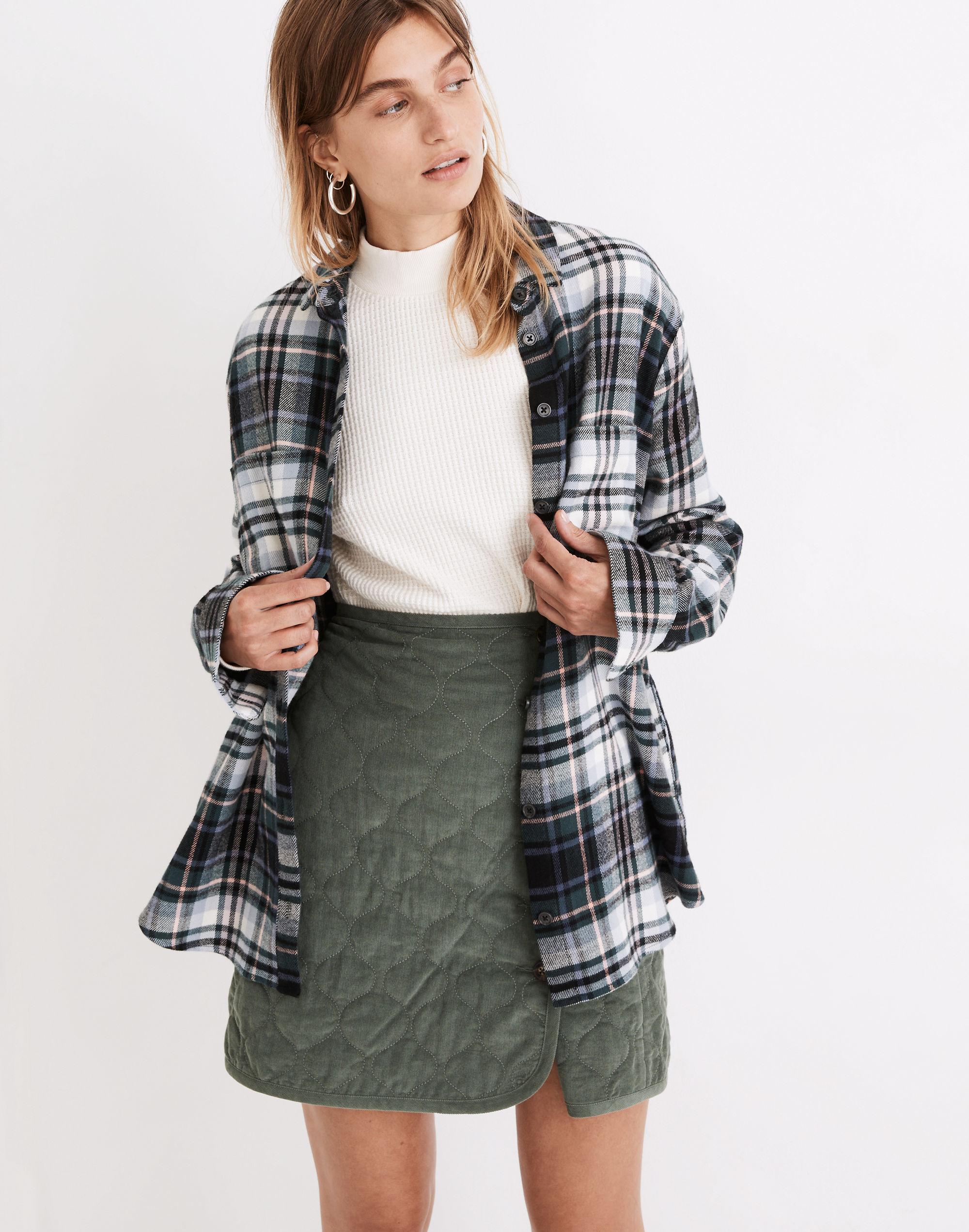 Flannel Sunday Shirt in Cronston Plaid